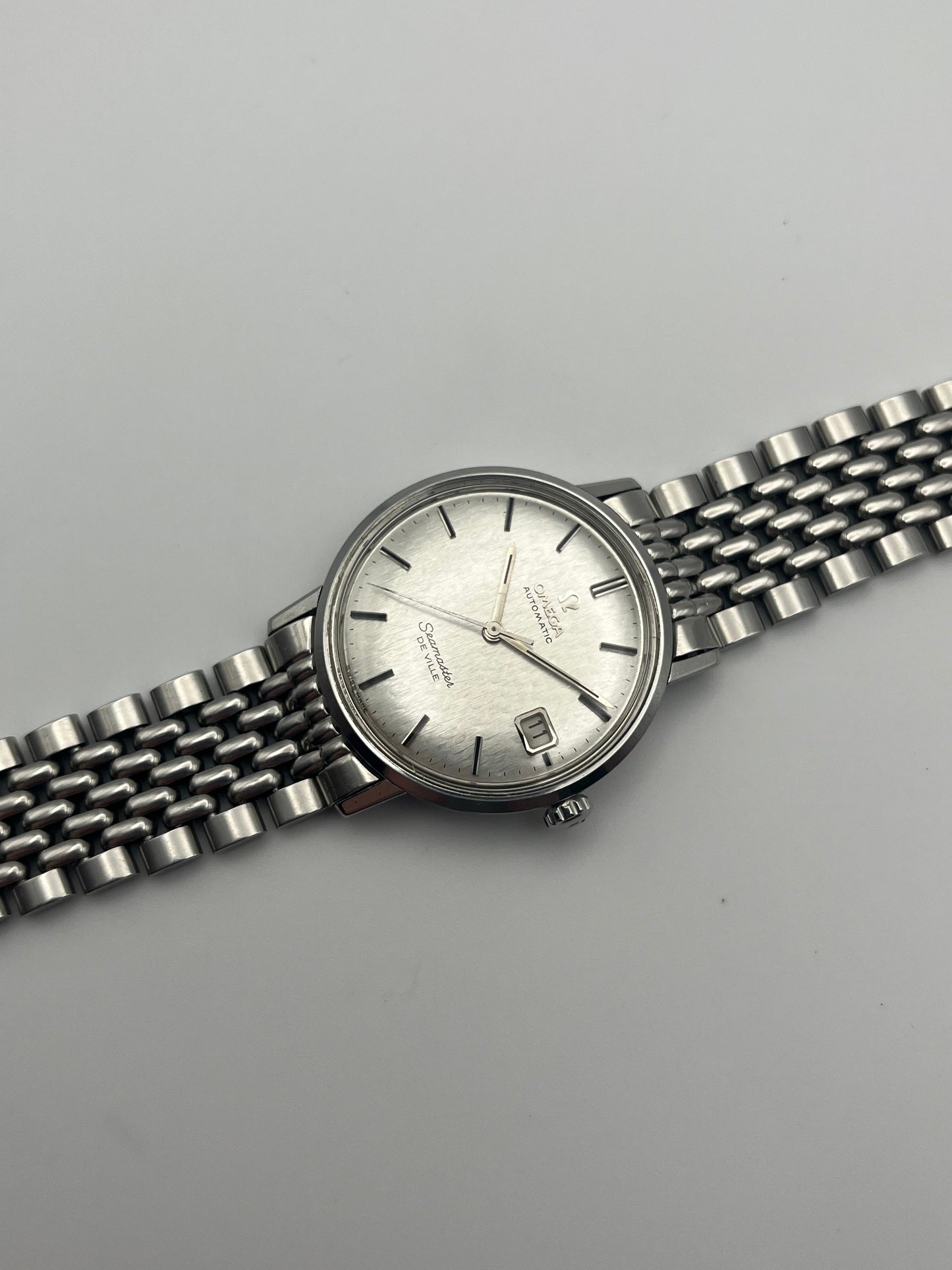 Omega Seamaster DeVille Automatic Fish Scale Dial - Original Beads of Rice Bracelet - 166.020