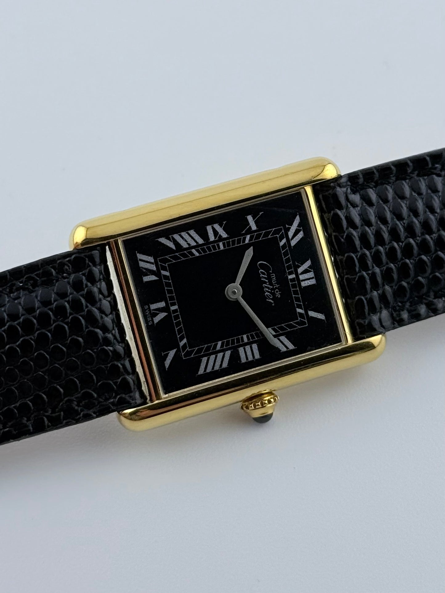 Cartier Must De Tank Manual Wind - 6 - Black Dial