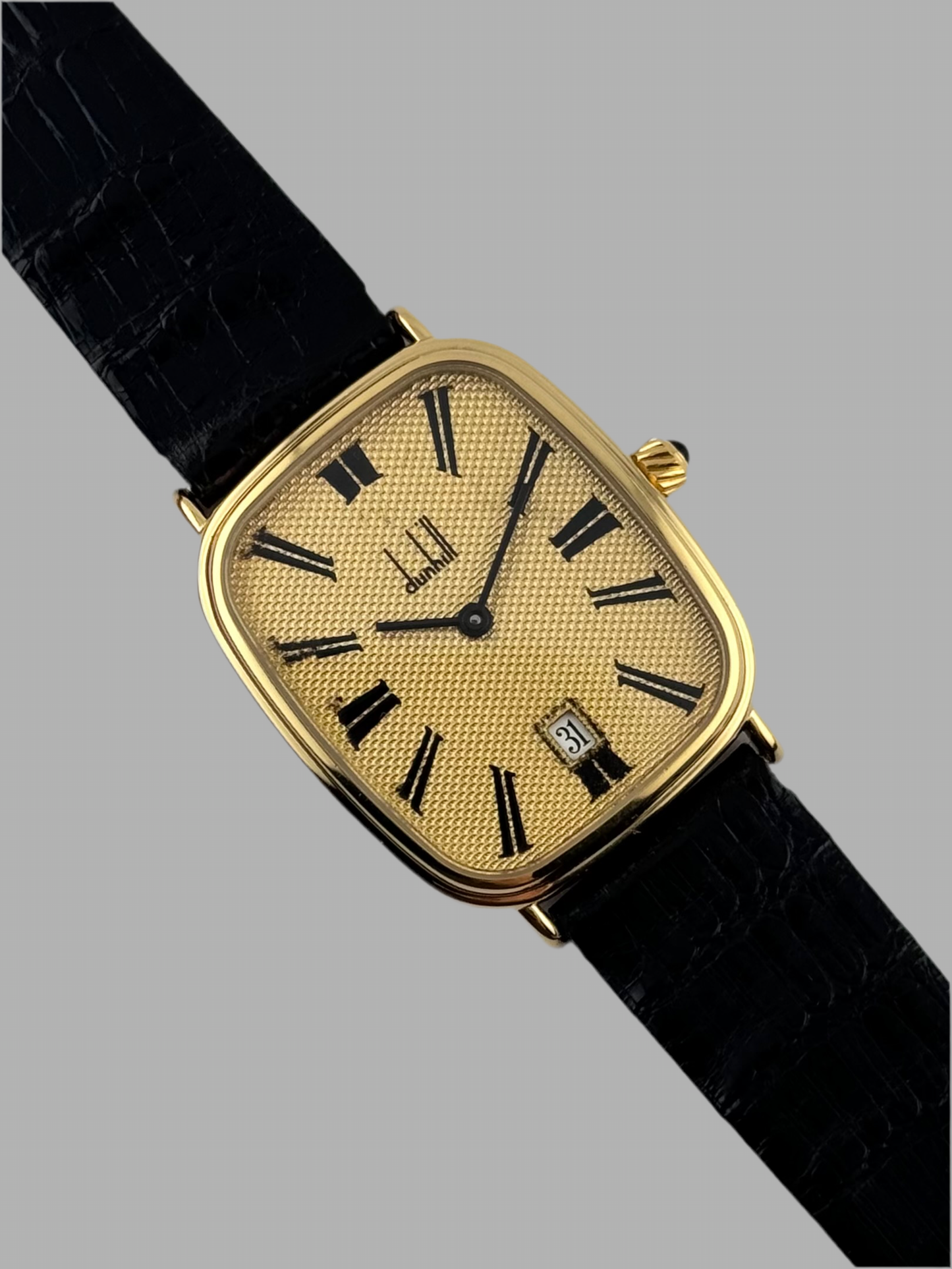 Dunhill Quartz Tank Date Gent’s Dress Watch