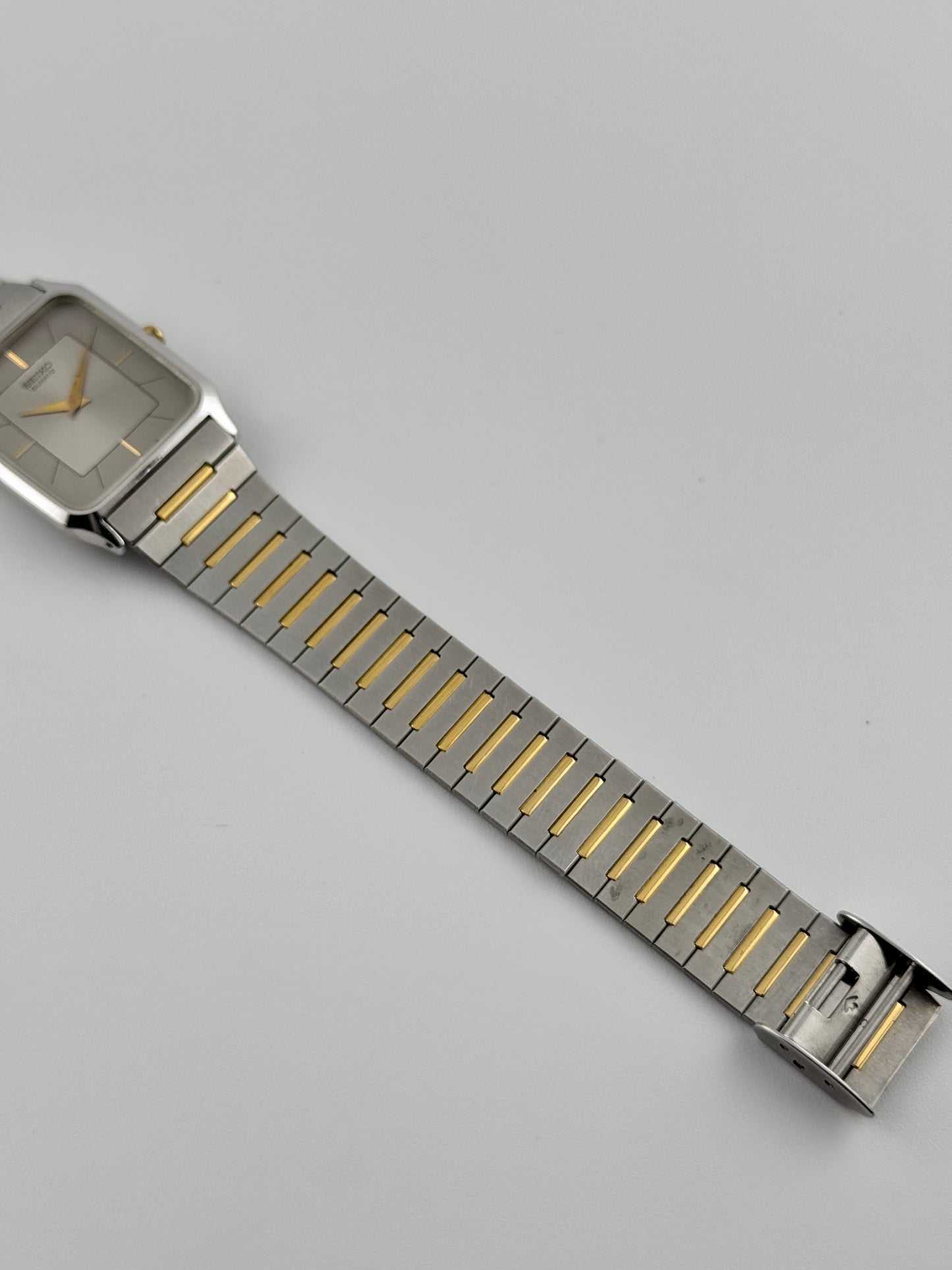 Seiko Tank Quartz 6530 - Rare Two Tone Sunburst Dial