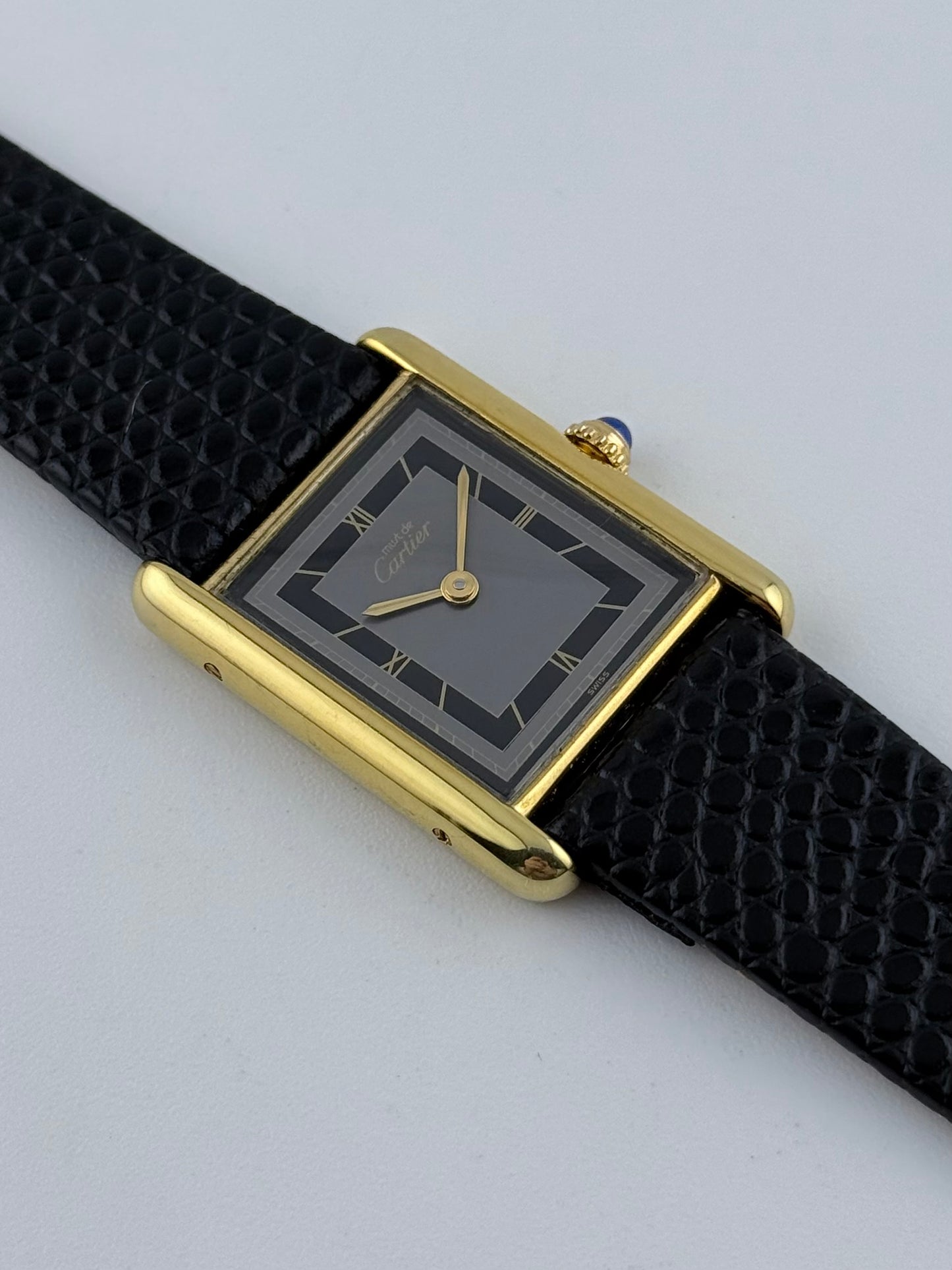 Cartier Must De Tank Quartz - Rare Slate Dial - Near Mint