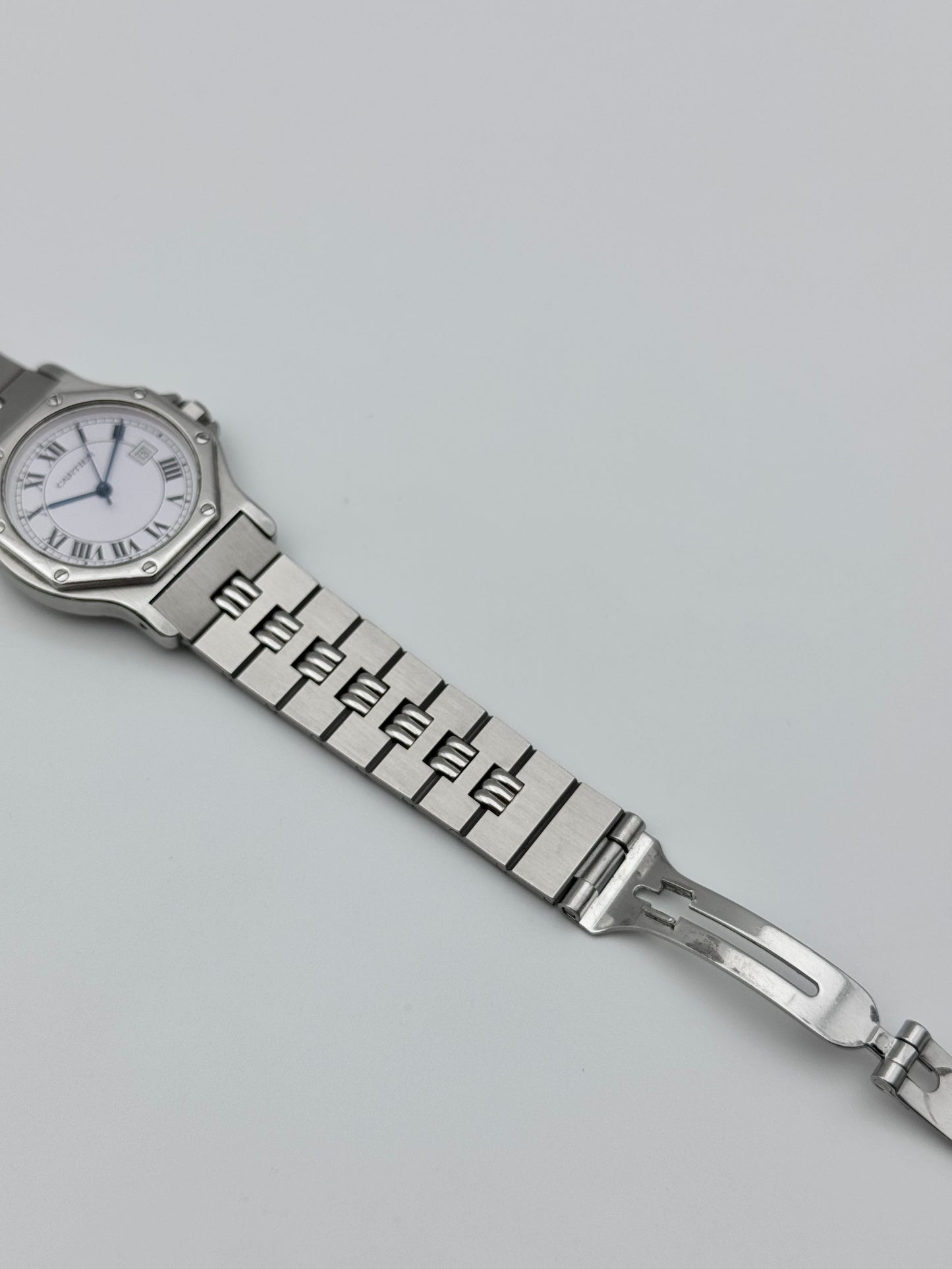 Cartier Santos Octagon Automatic Date 2965 - Special edition Godron Bracelet