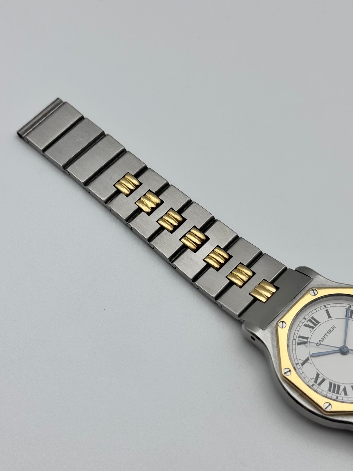 Cartier Santos Octagon Automatic Date 2966 - Special edition Gordon Bracelet - Original Box