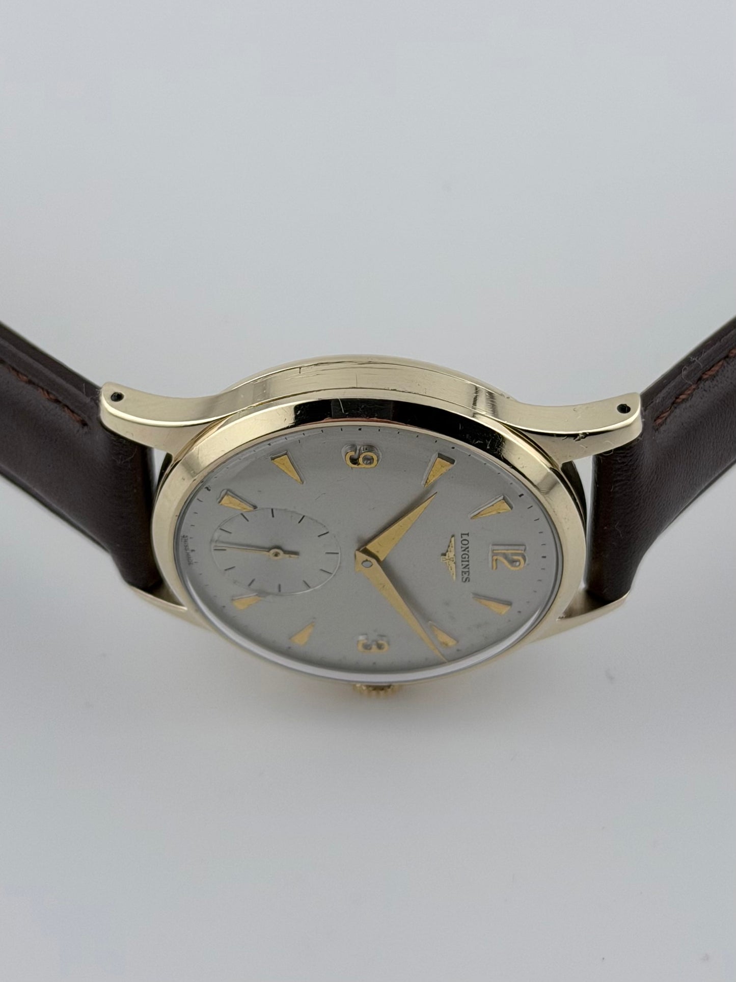 Longines Manual Wind Sub Seconds 9ct Gold