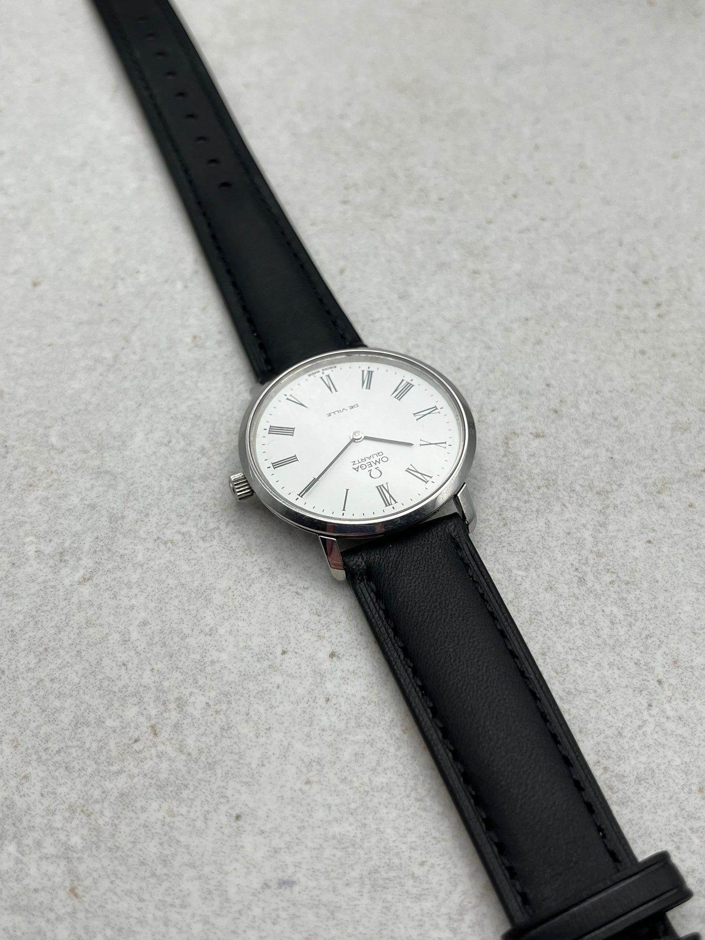 Omega White Dial Quartz Cal 191.0032