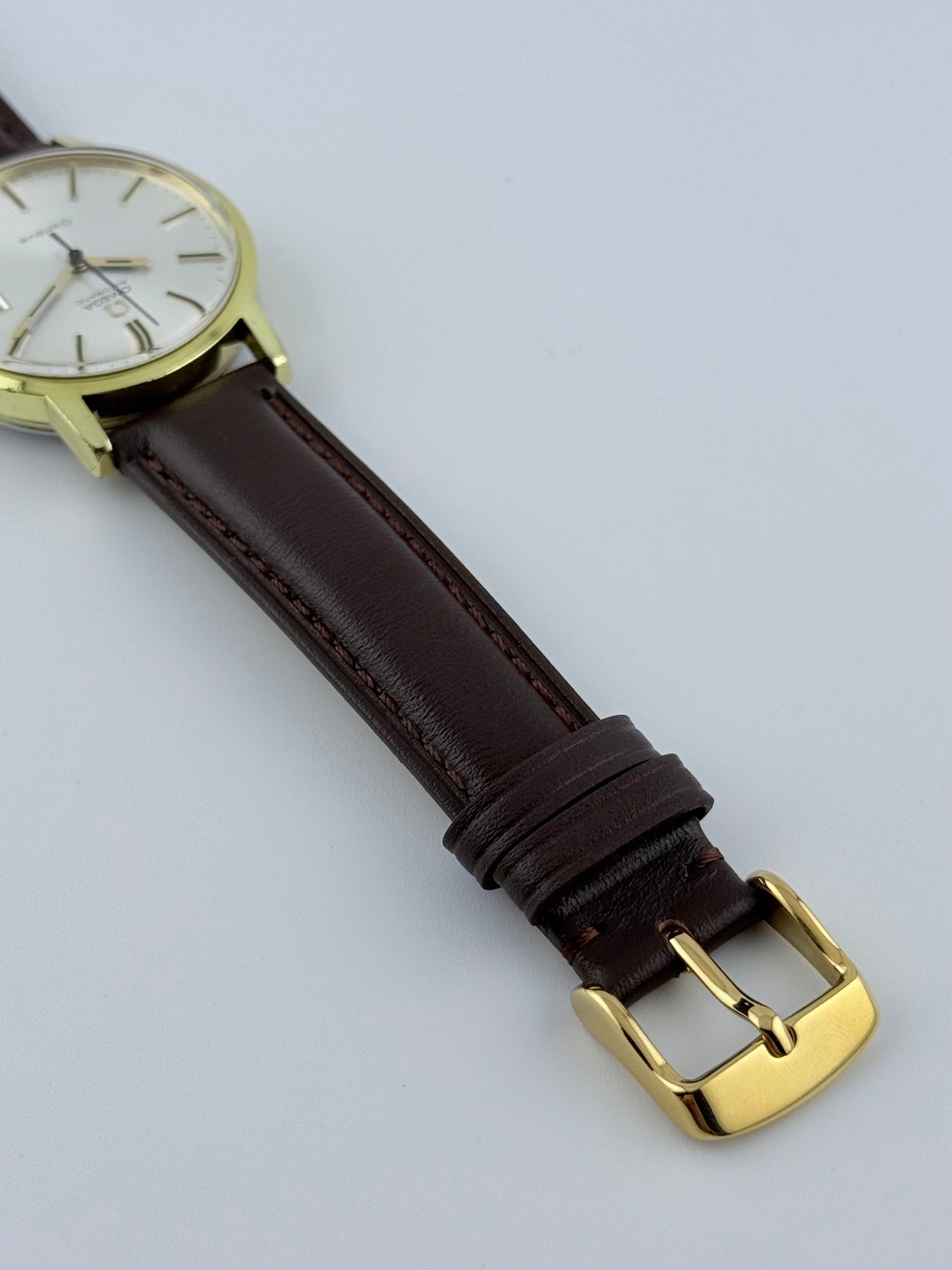 Omega Geneve Automatic Date 166.0098 - Sunburst Dial