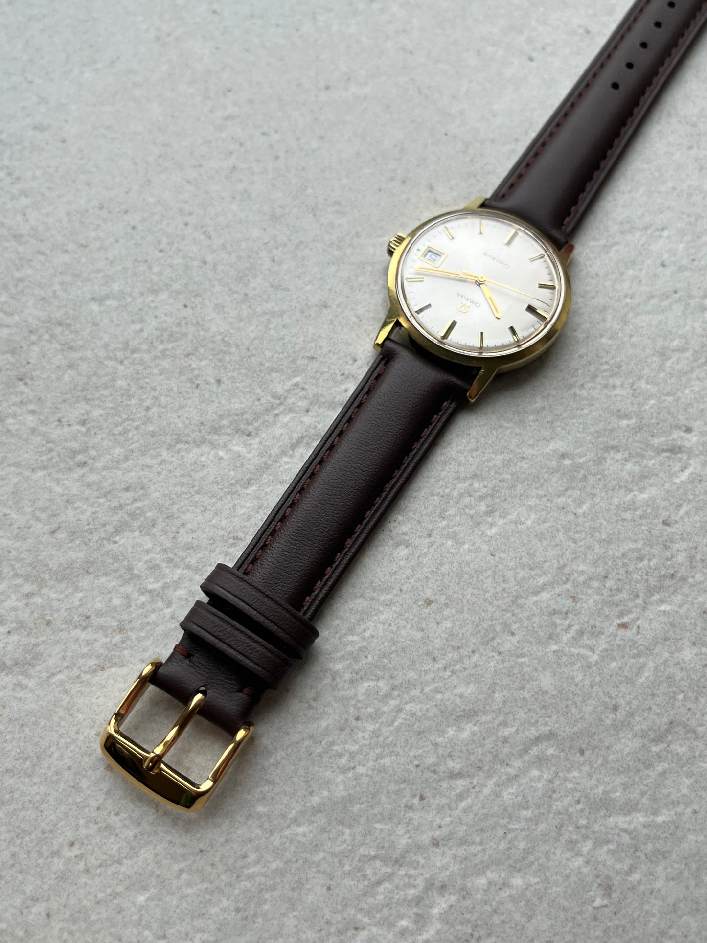 Omega Geneve Manual Wind Date 136.070