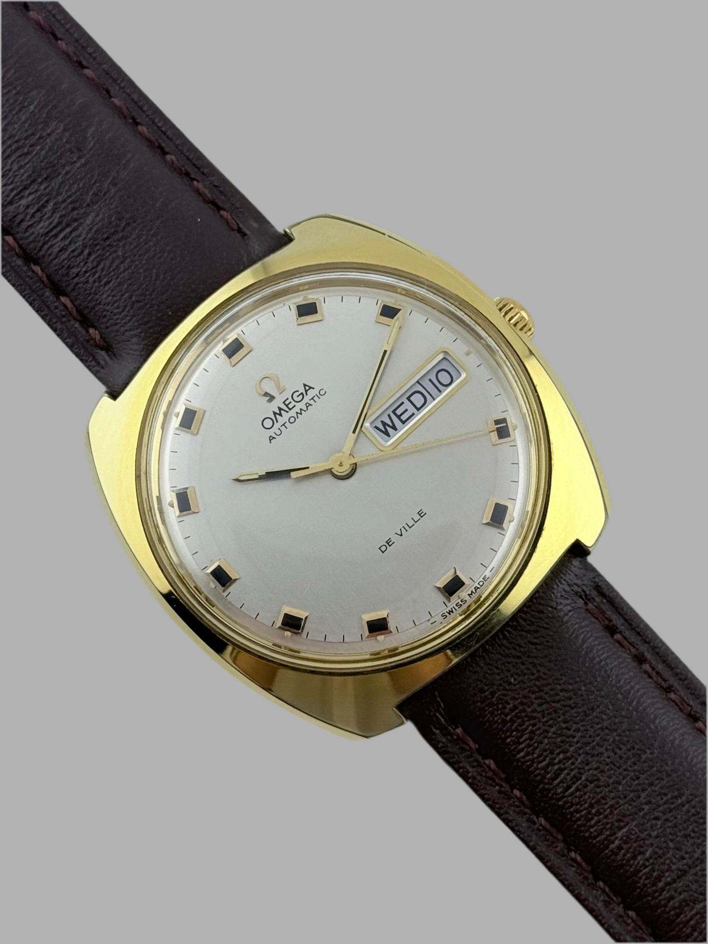 Omega DeVille Automatic Day Date 166.053 - Box and Papers