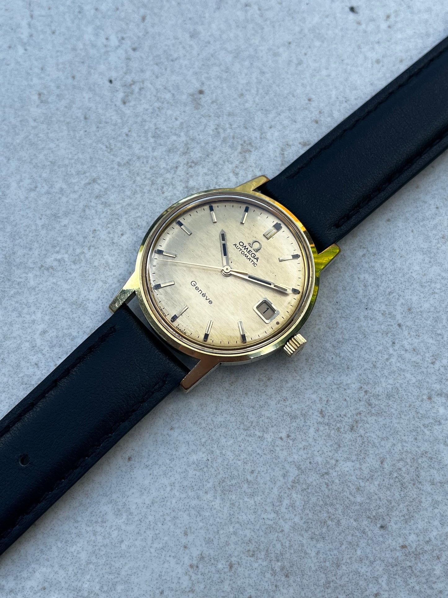 Omega Geneve Automatic Shantung Dial 166.070