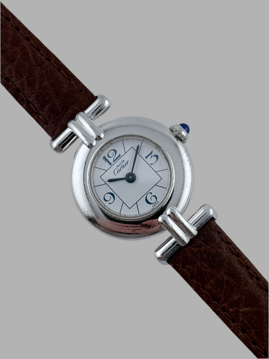 Cartier must de Colisee Quartz - 2411 Sterling Silver - Ladies