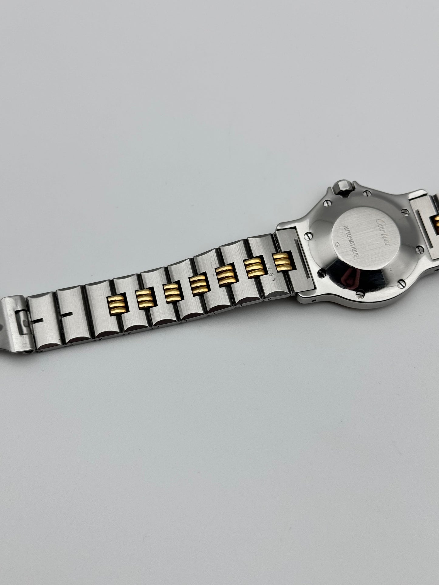 Cartier Santos Octagon Automatic Date 2966 - Special edition Gordon Bracelet - Original Box