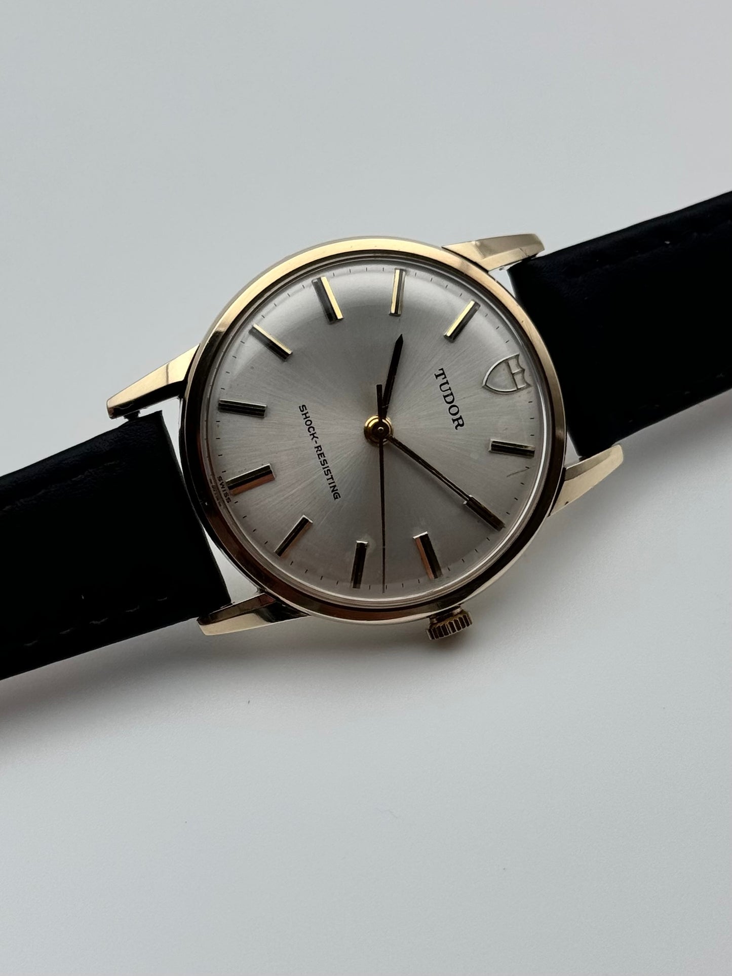 Tudor Manual Wind Shock Resisting 9ct Solid Gold Dress Piece
