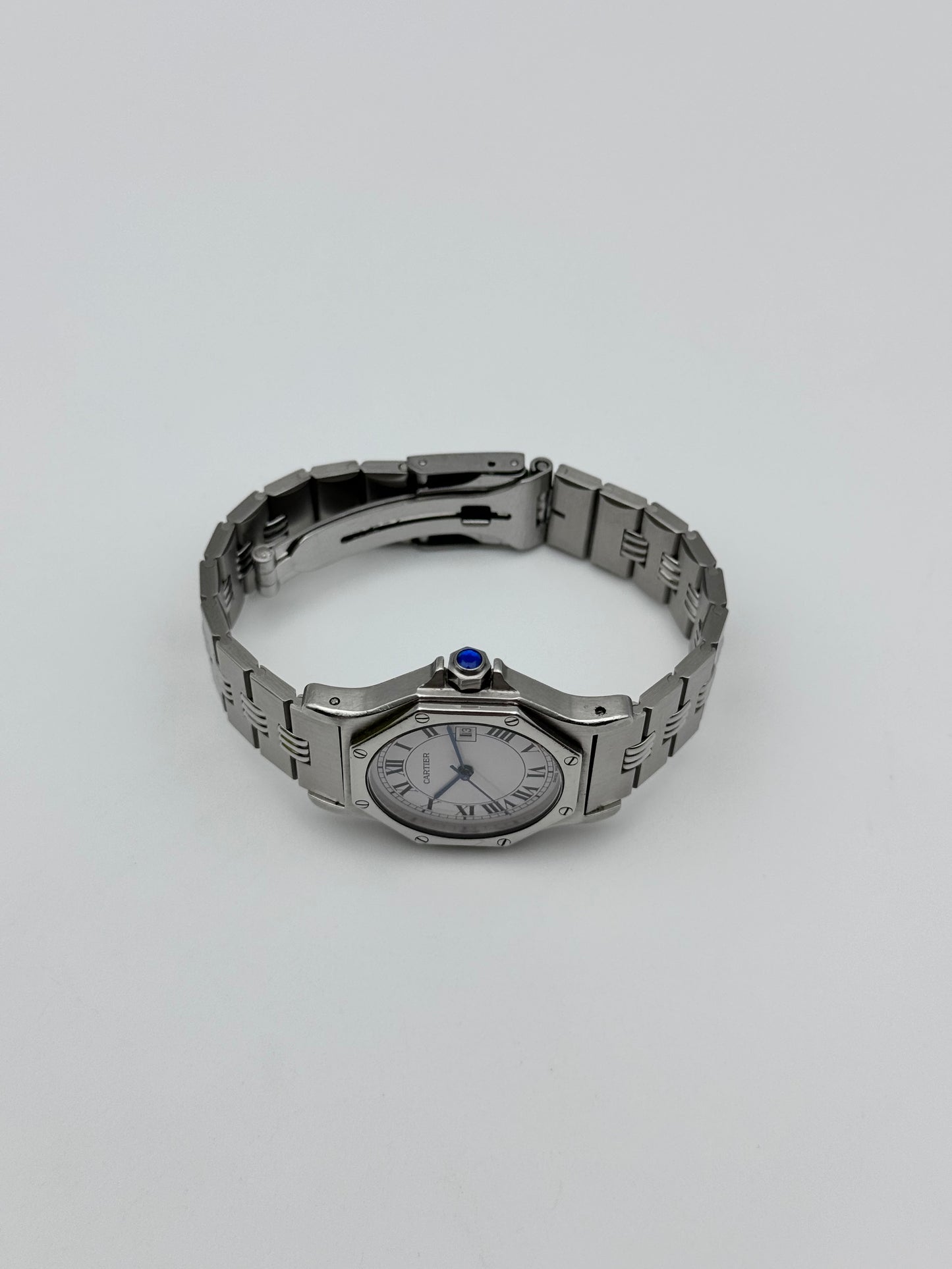 Cartier Santos Octagon Automatic Date 2965 - Special edition Godron Bracelet