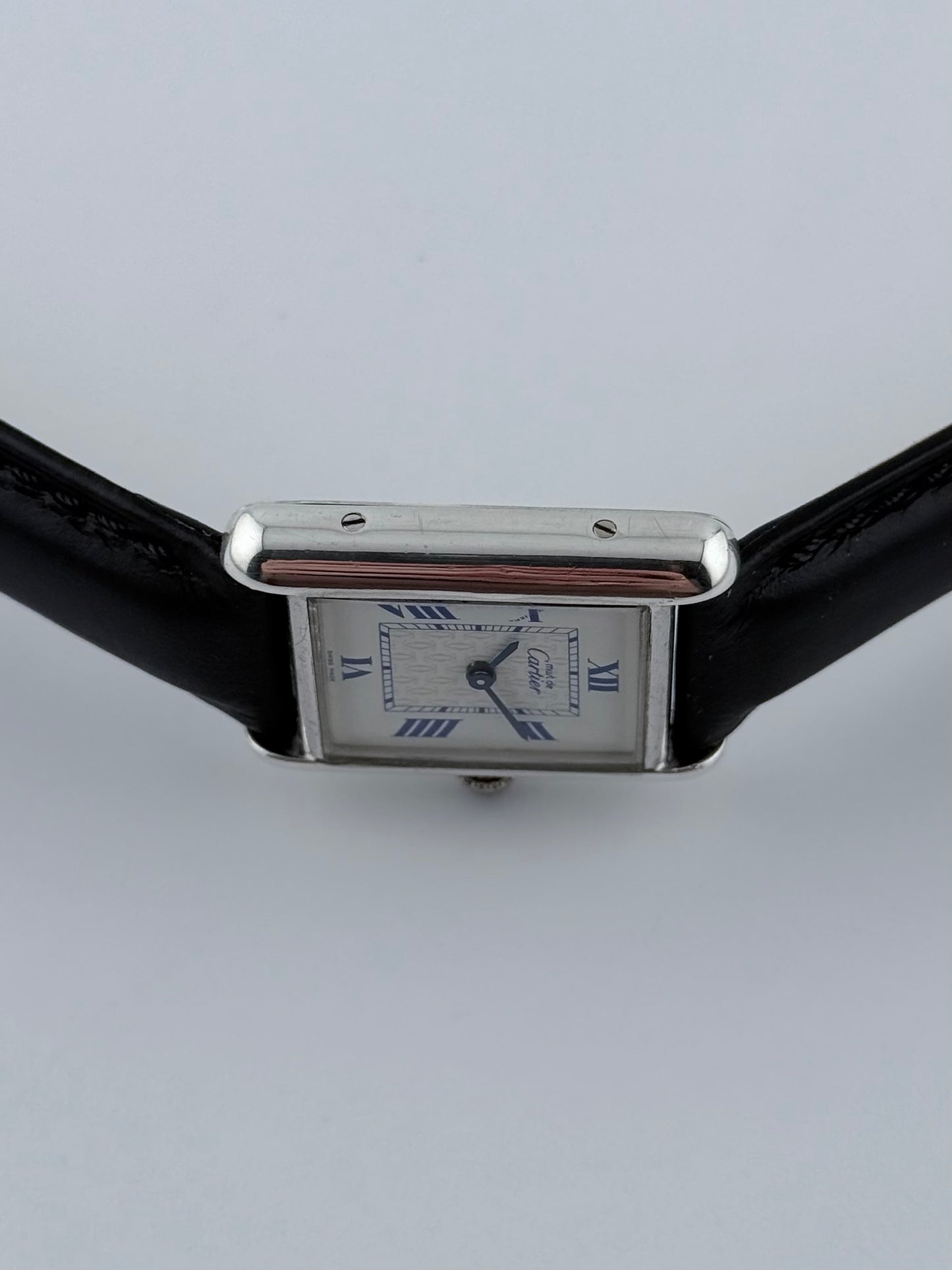 Cartier Must de Cartier Tank Quartz - 2416 - Rare Dial - Sterling Silver