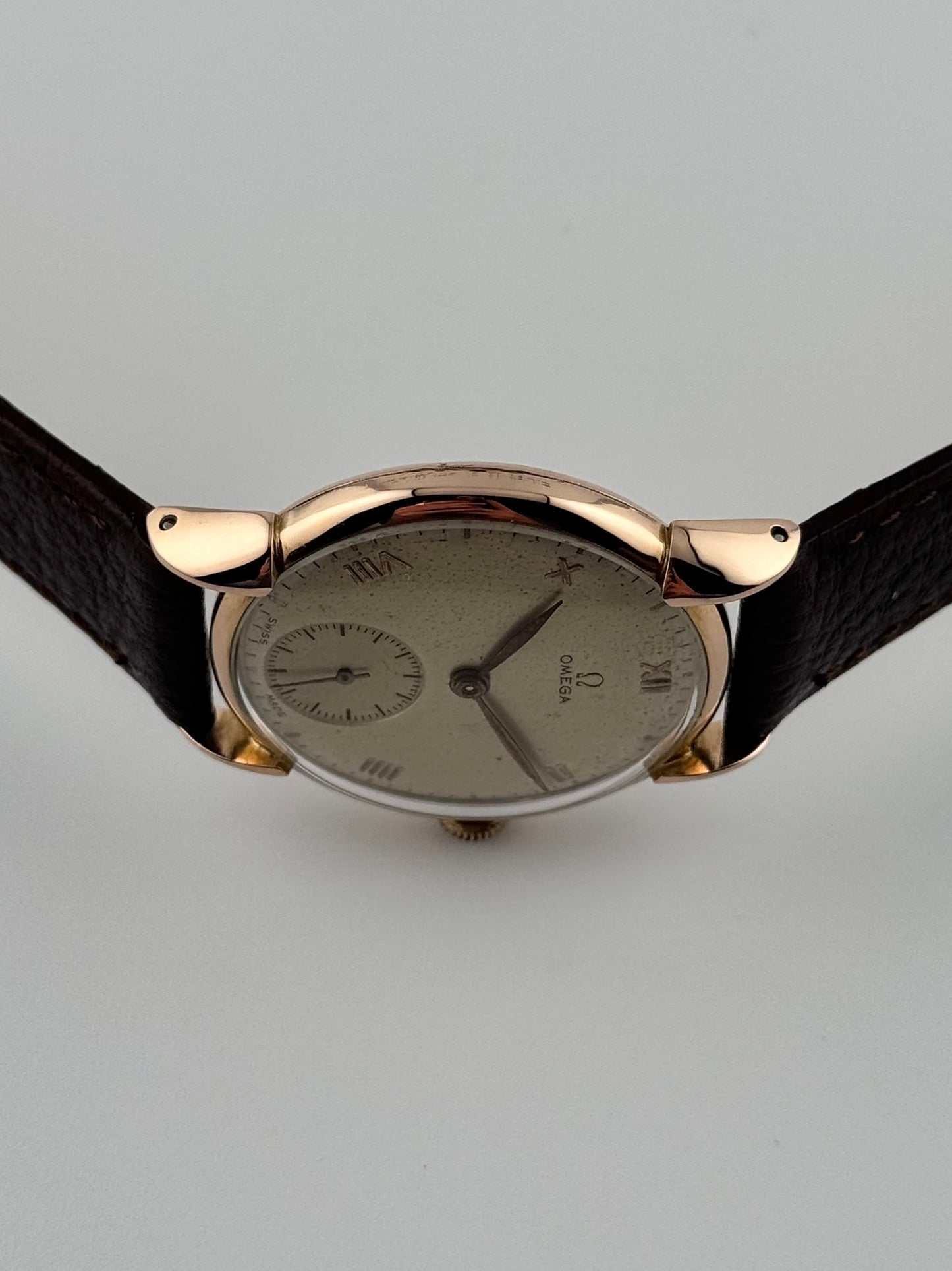 Omega Sub Seconds Manual Wind Solid 18ct Rose Gold