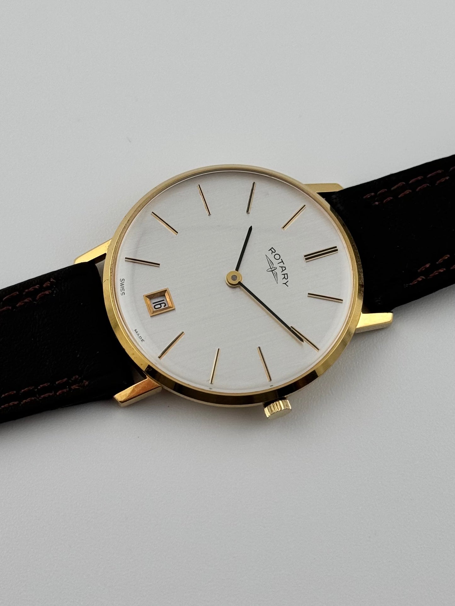 Rotary Manual Wind Date with Box & Papers