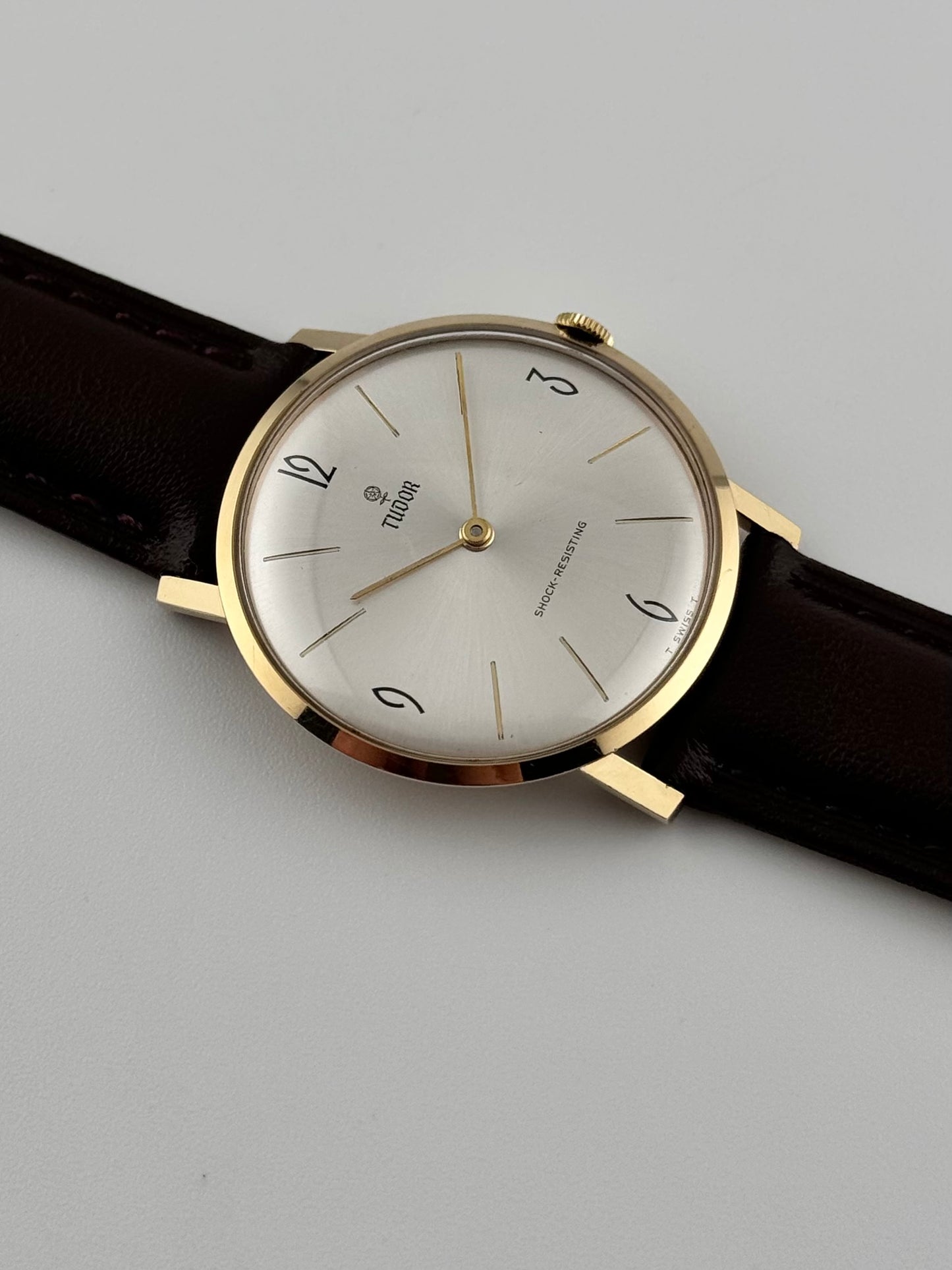 Tudor Manual Wind Shock Resisting 9ct Solid Gold Dress Piece