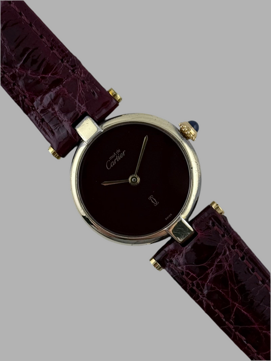 Cartier Must de Cartier Vendome Quartz - 18 - Burgundy Dial