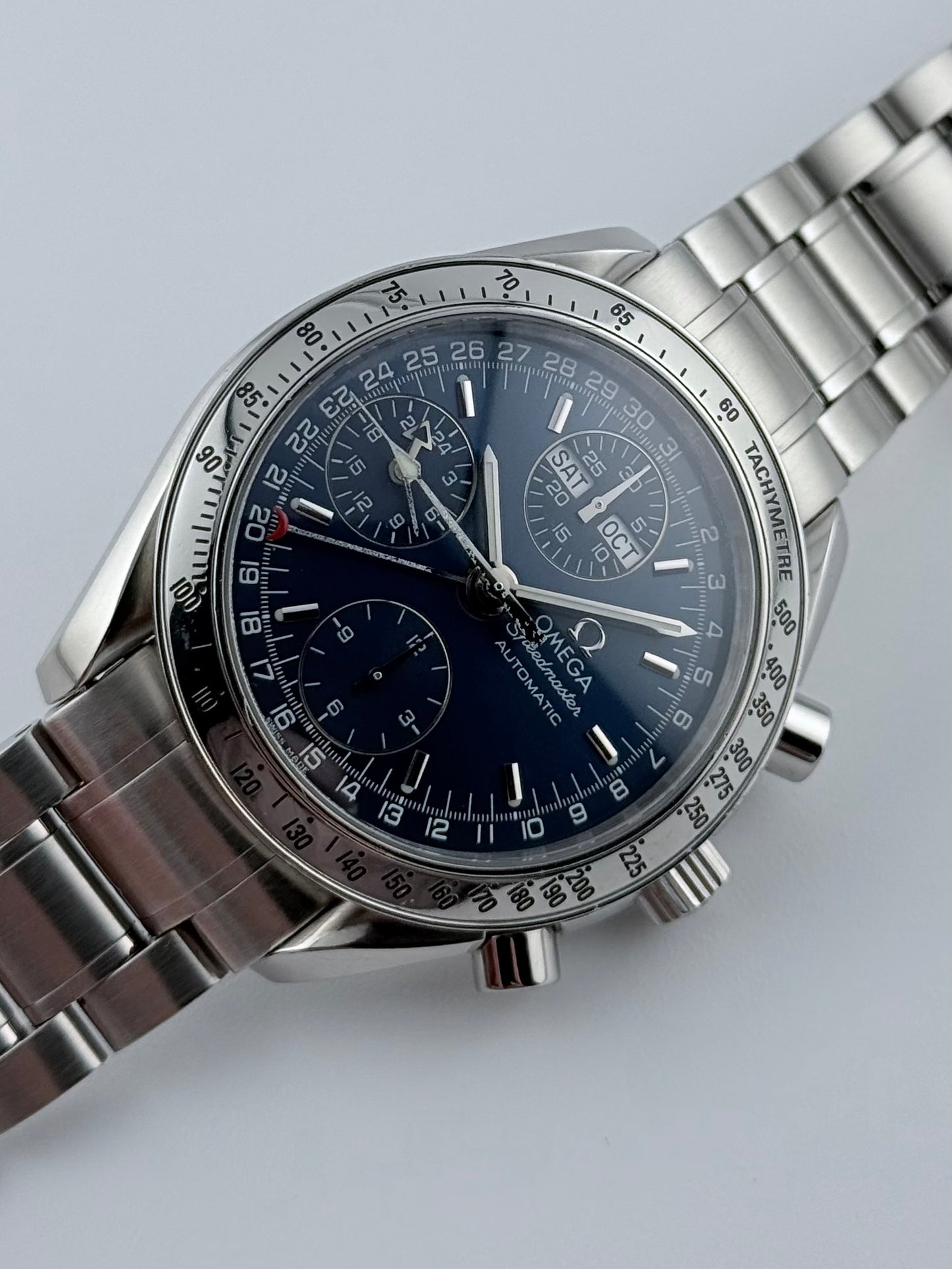 Omega Speedmaster Automatic Chronograph Triple Calendar - 175.0084 - Box and Papers