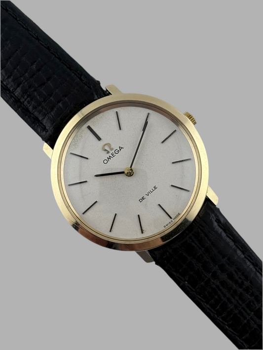 Omega De Ville Manual Wind 9ct Gold - 111.077 - Original Strap & Buckle