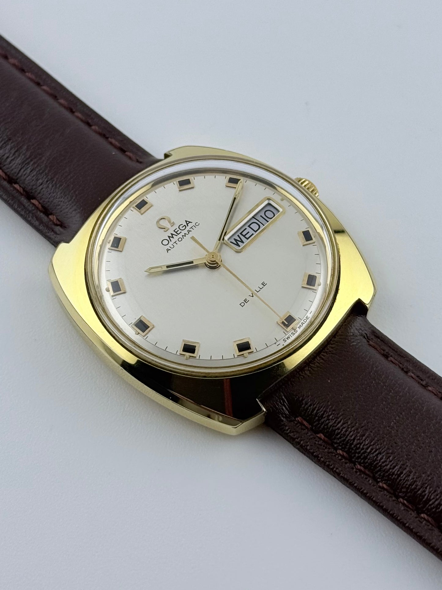 Omega DeVille Automatic Day Date 166.053 - Box and Papers