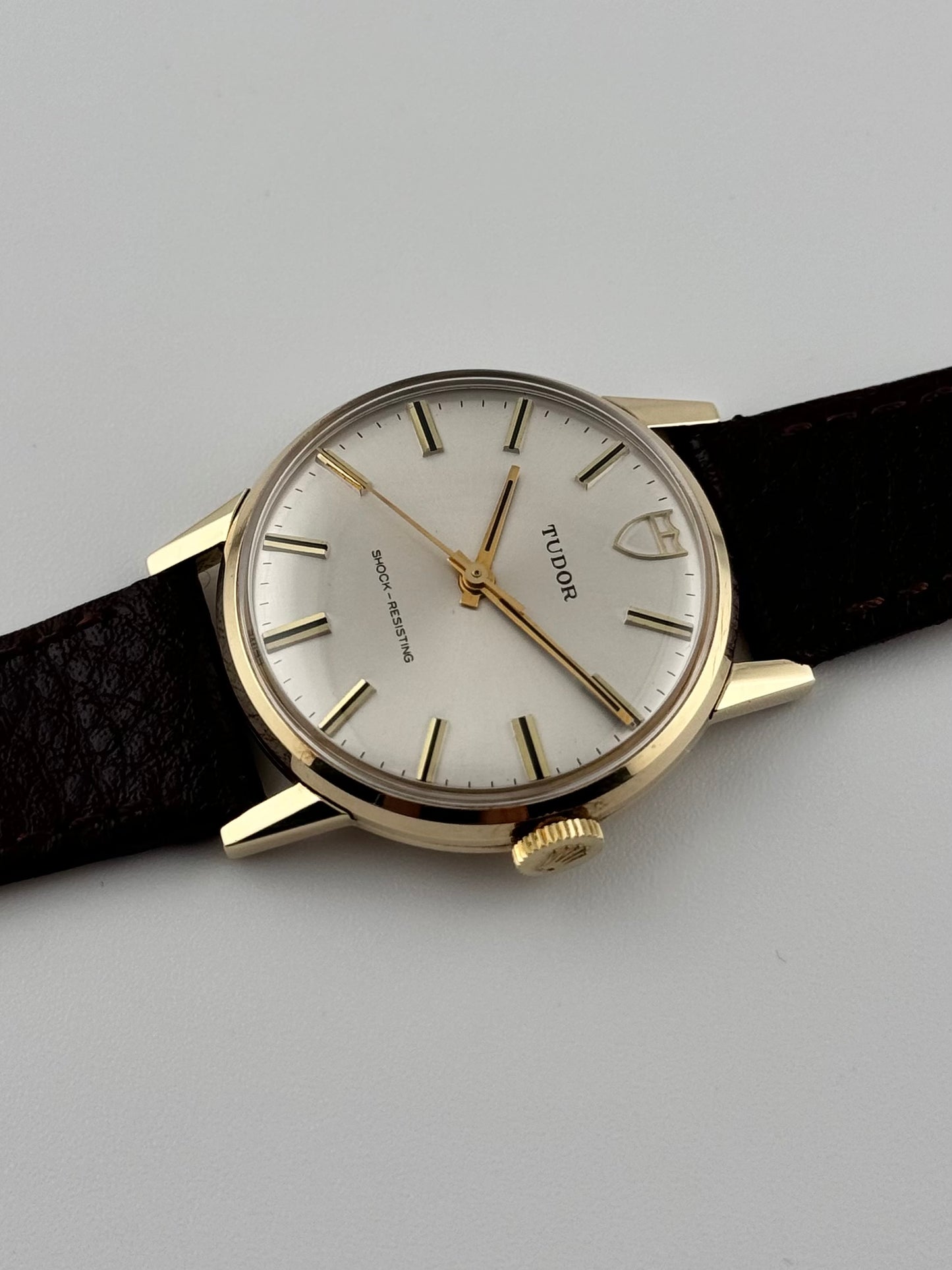 Tudor Manual Wind Shock Resisting 9ct Solid Gold Dress Piece