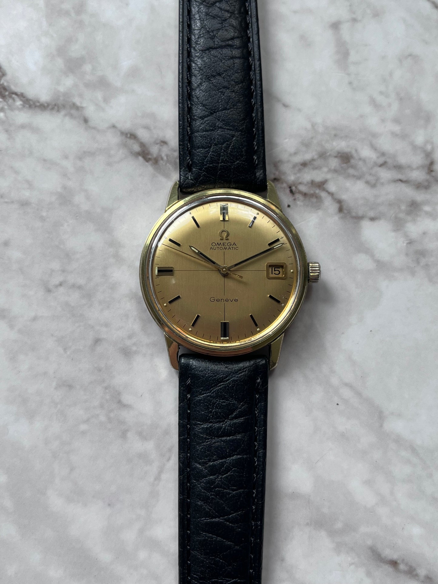 Omega Geneve Automatic Cross Hair Date 166.037