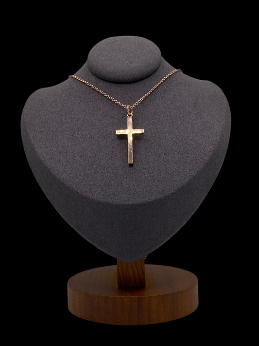 9ct Gold Cross Pendant with 9ct Gold Chain