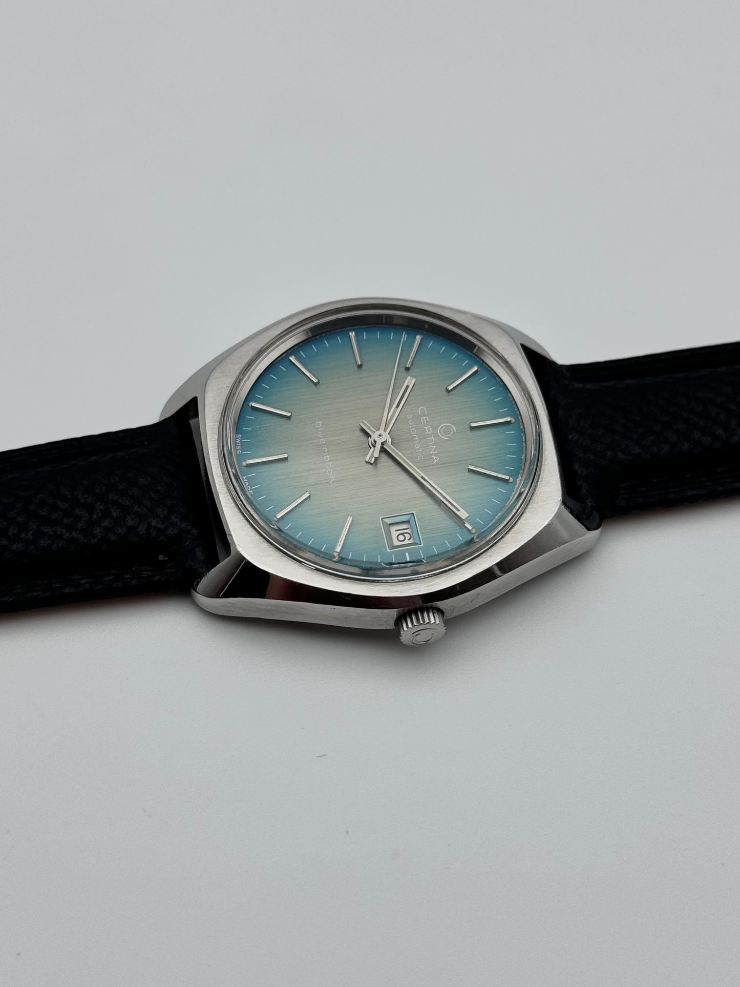 Certina Blue Ribbon Automatic Date - Cal 25-011 - Rare Volvo custom order.