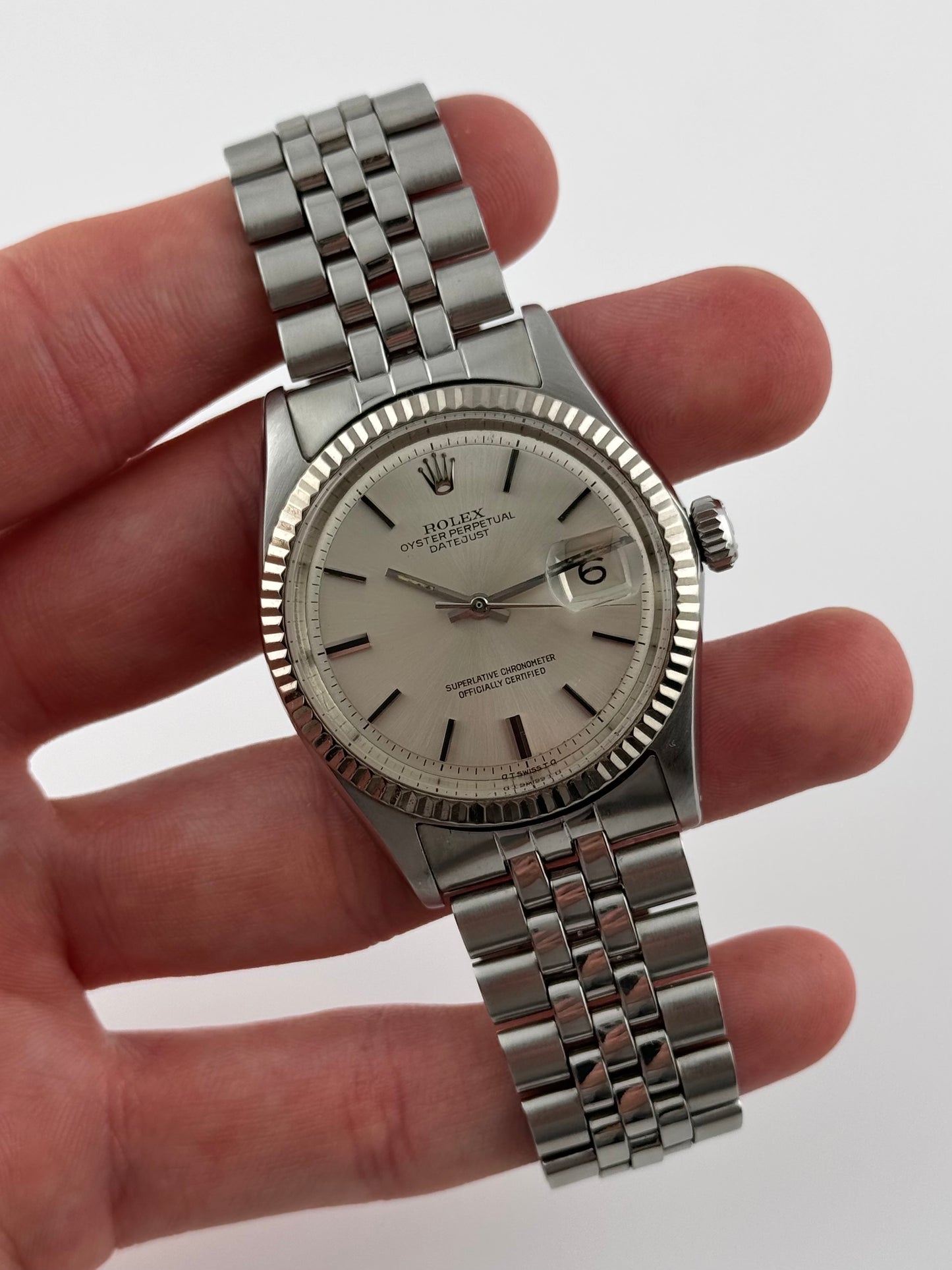 Rolex Datejust Oyster Perpetual - 1601 - White Gold Bezel