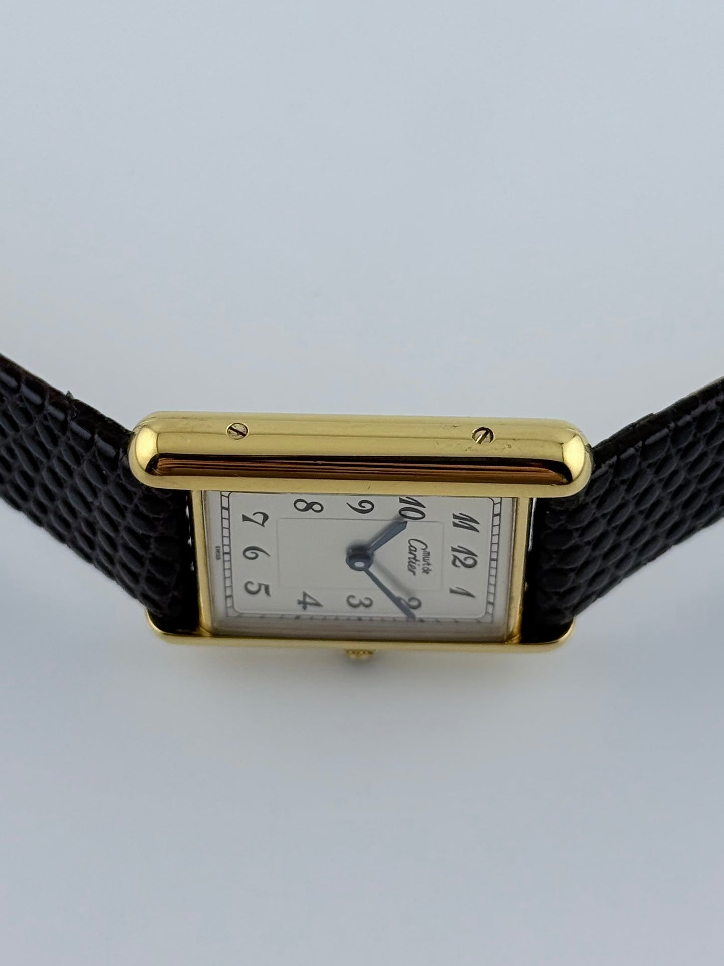 Cartier Vermeil Must De Paris Tank Quartz - 590005 - FULL SET!