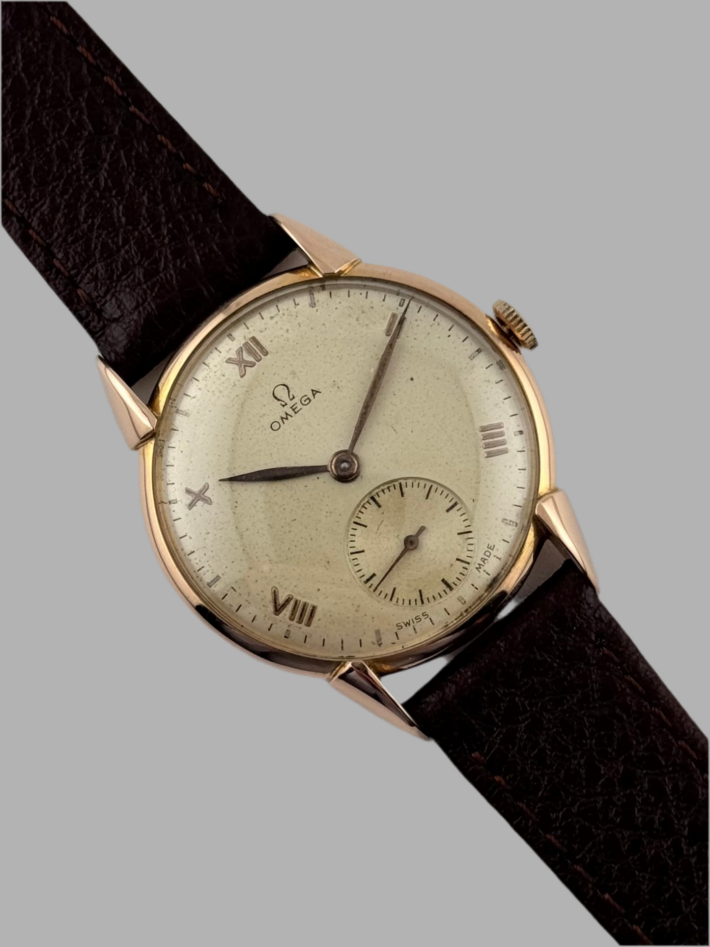 Omega Sub Seconds Manual Wind Solid 18ct Rose Gold