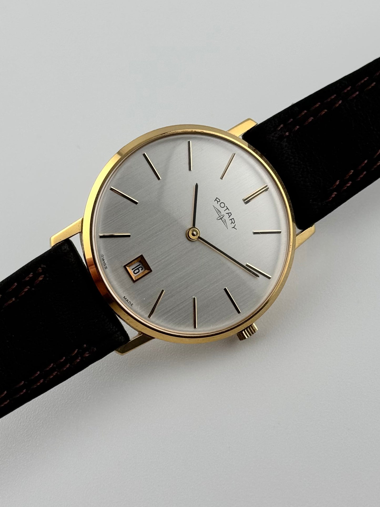 Rotary Manual Wind Date with Box & Papers