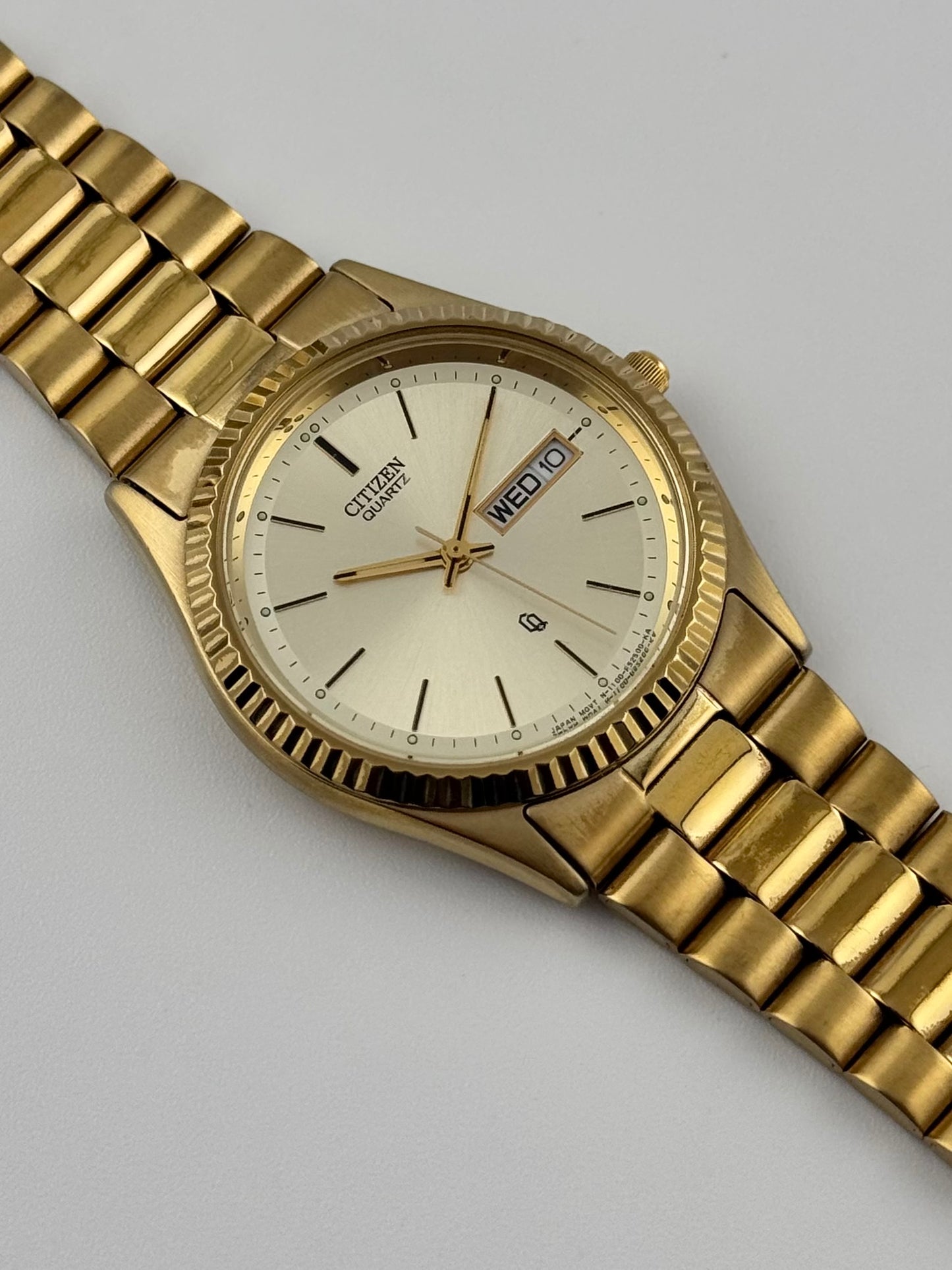 Citizen CQ Quartz Day-Date Sunburst Dial