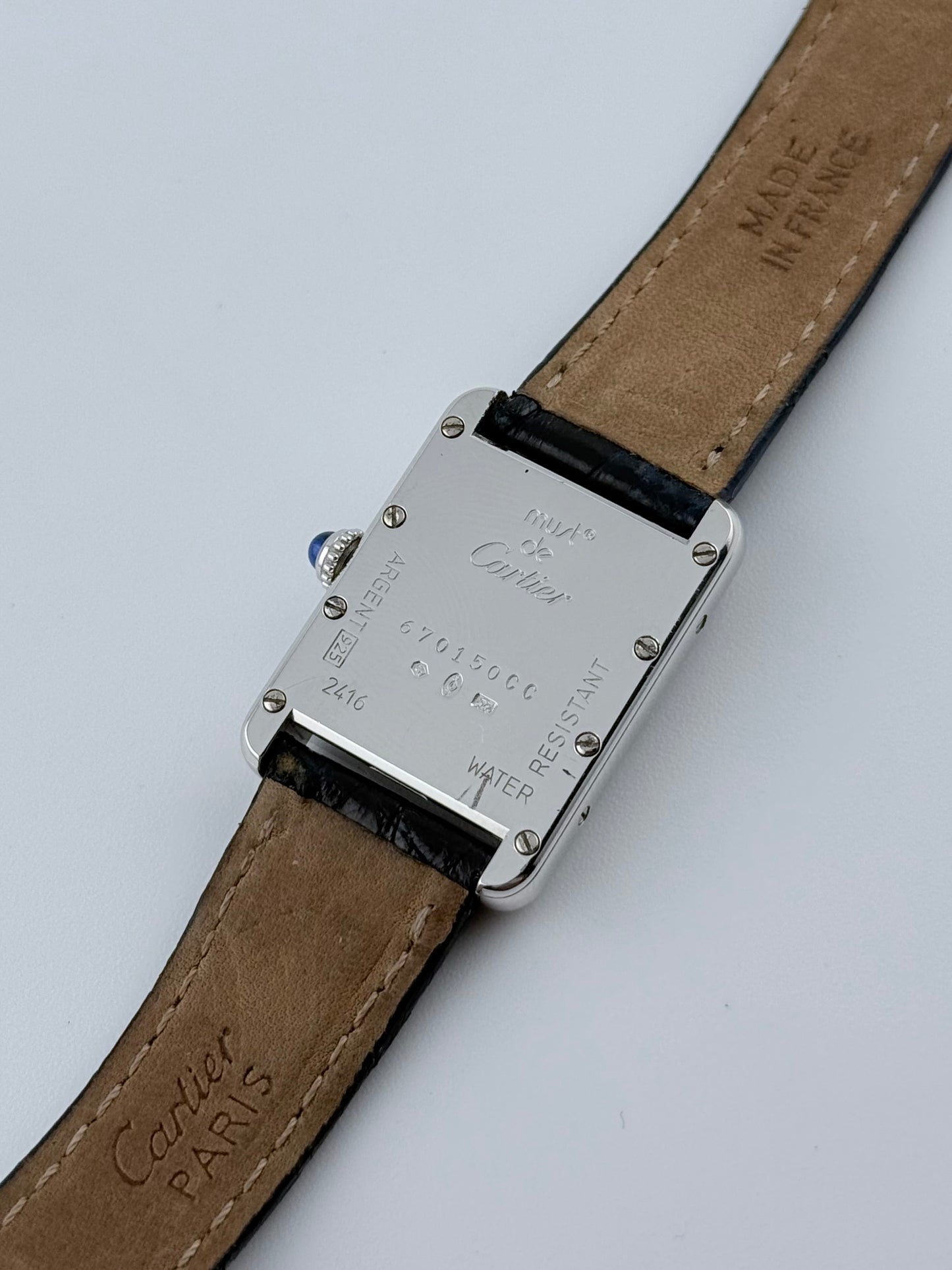 Cartier Must De Tank Quartz - 2416 - Motif Dial - Original Box - Ladies