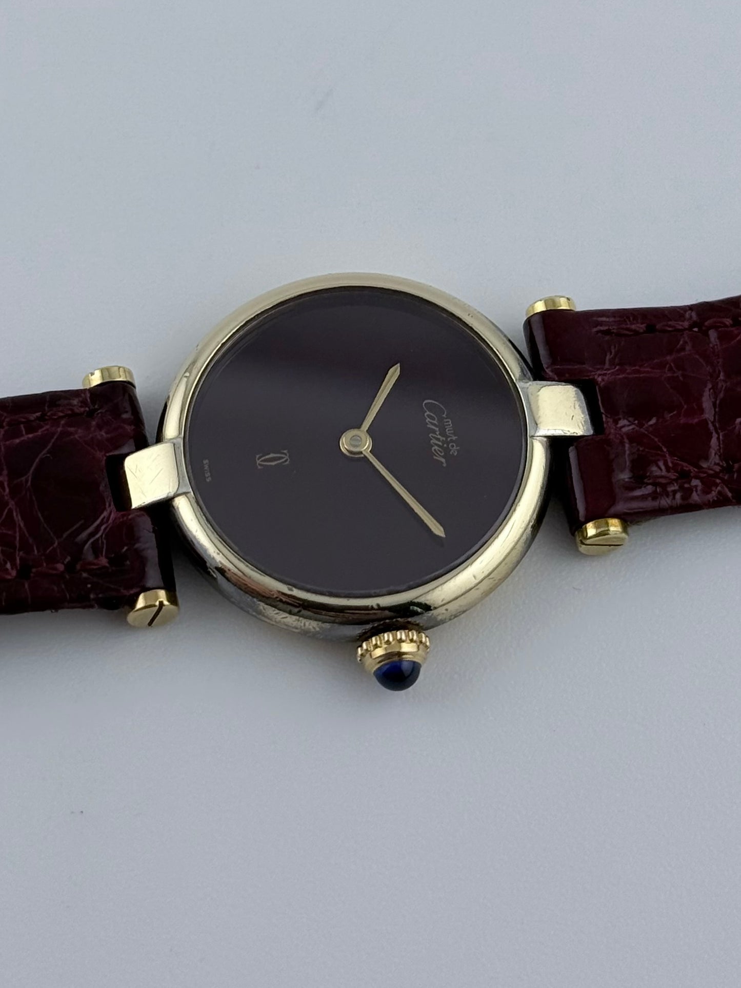 Cartier Must de Cartier Vendome Quartz - 18 - Burgundy Dial