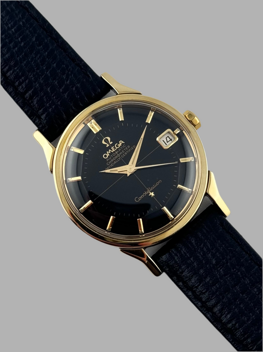 Omega Constellation Automatic Pie-Pan - Ultra Rare Black Dial - Museum Grade - 168.005