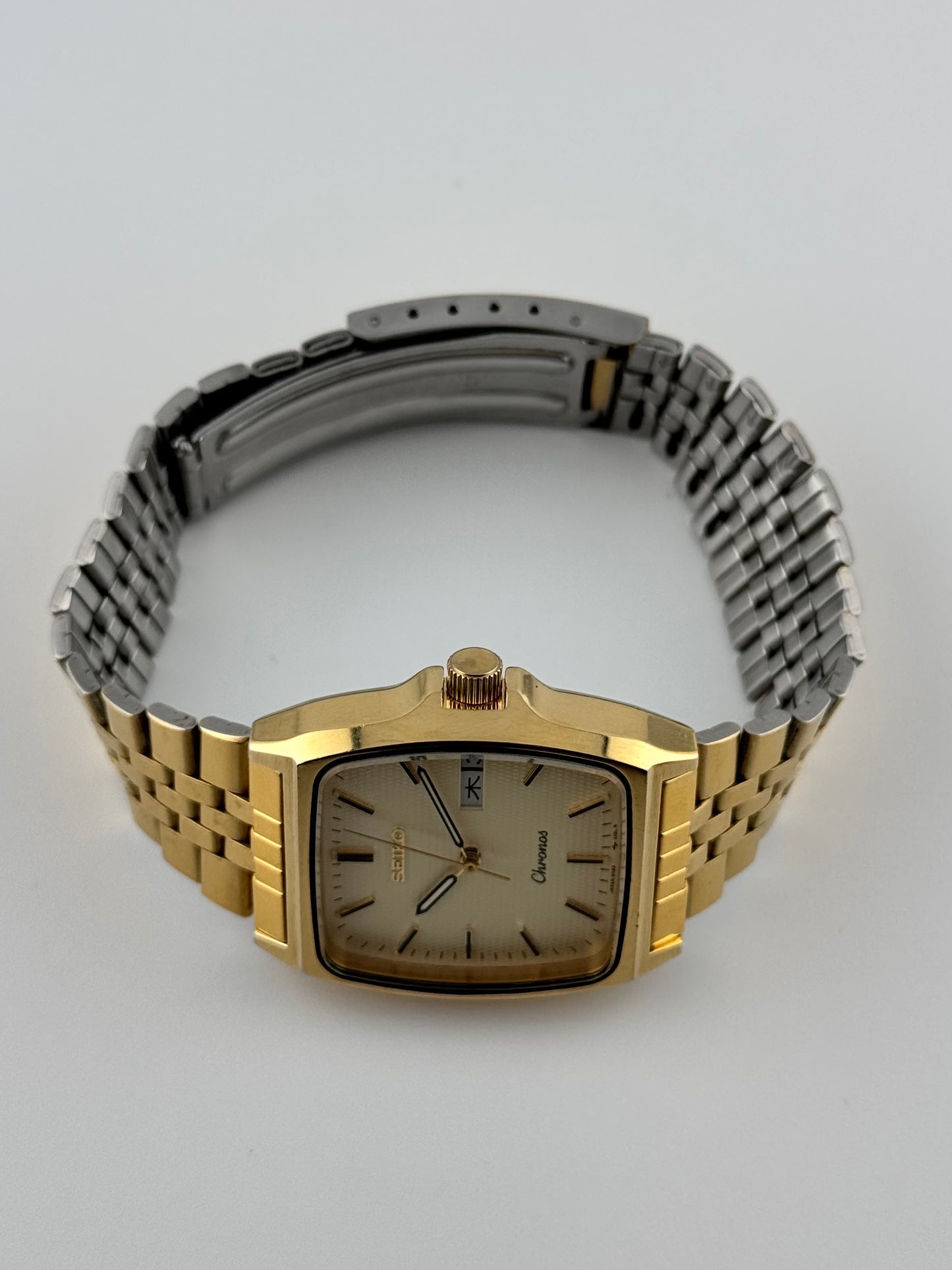 Seiko Chronos Tank Quartz Day-Date - JDM - 5H23-5110
