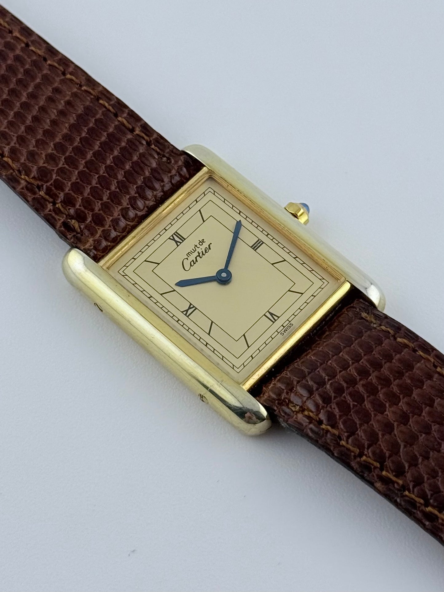 Cartier Must De Tank Quartz - Original Strap, buckle & box