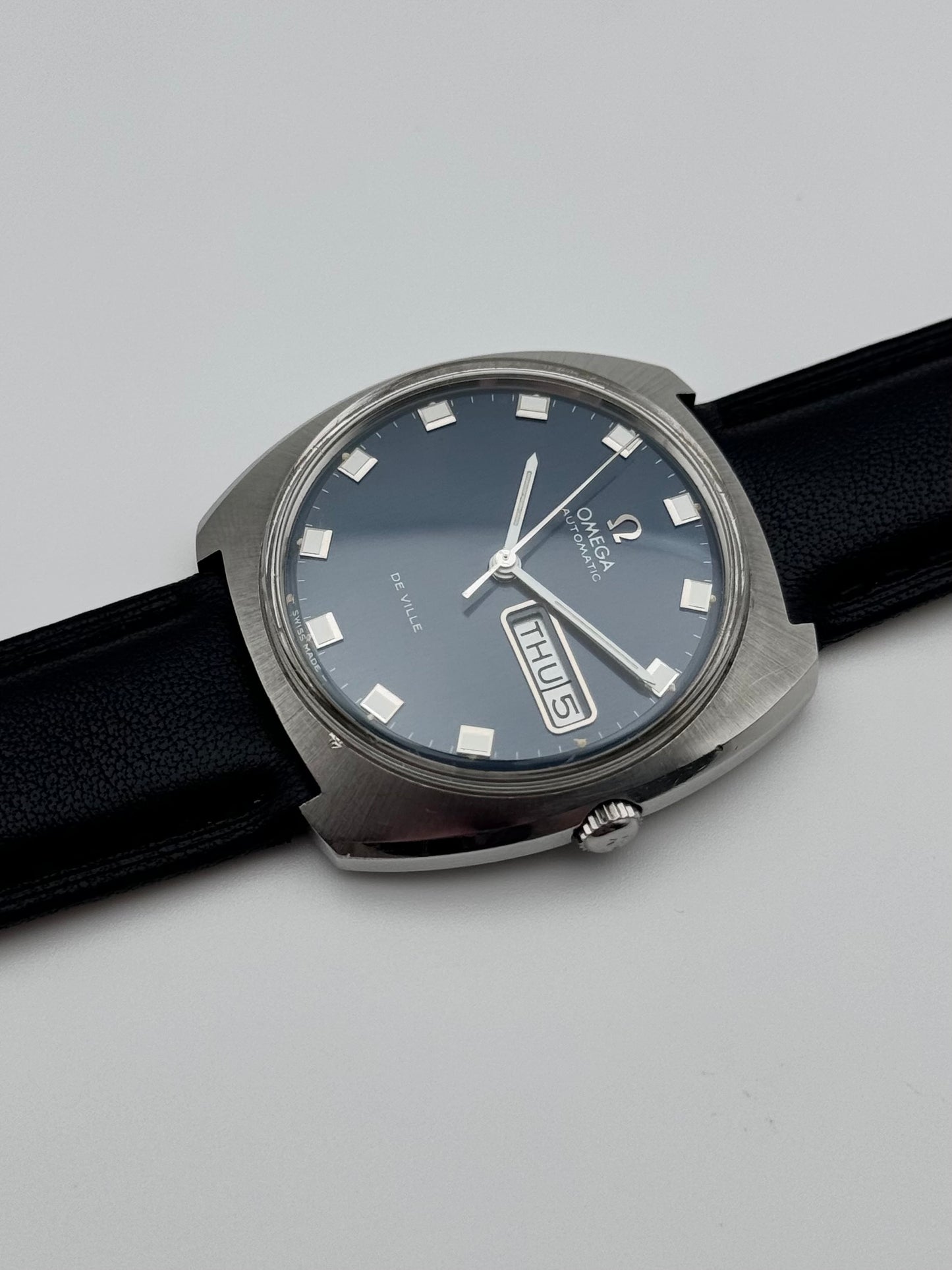Omega DeVille Automatic Day Date - Rare Dial - 166.053
