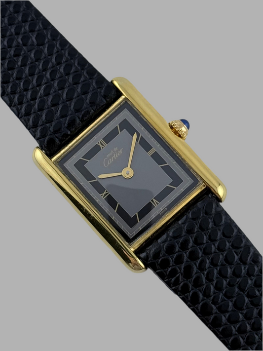Cartier Must De Tank Quartz - Rare Slate Dial - Near Mint