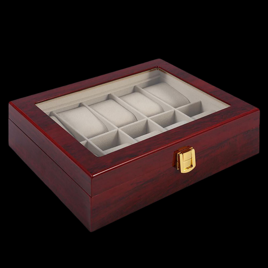 Wooden Watch Display Case - Up to 10 watches