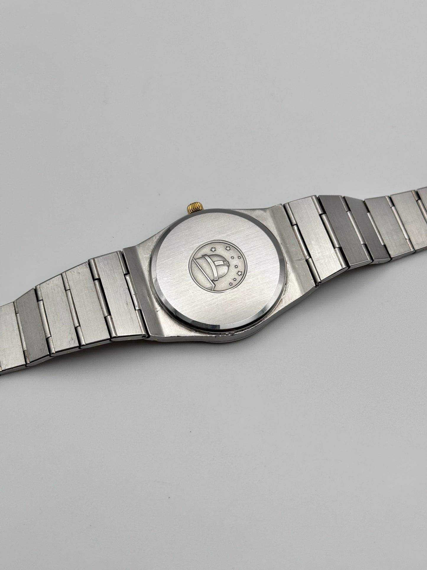 Omega Constellation Torsade Quartz 18ct Gold & Steel 795.0816  - Original Bracelet - Rare Stone Dial