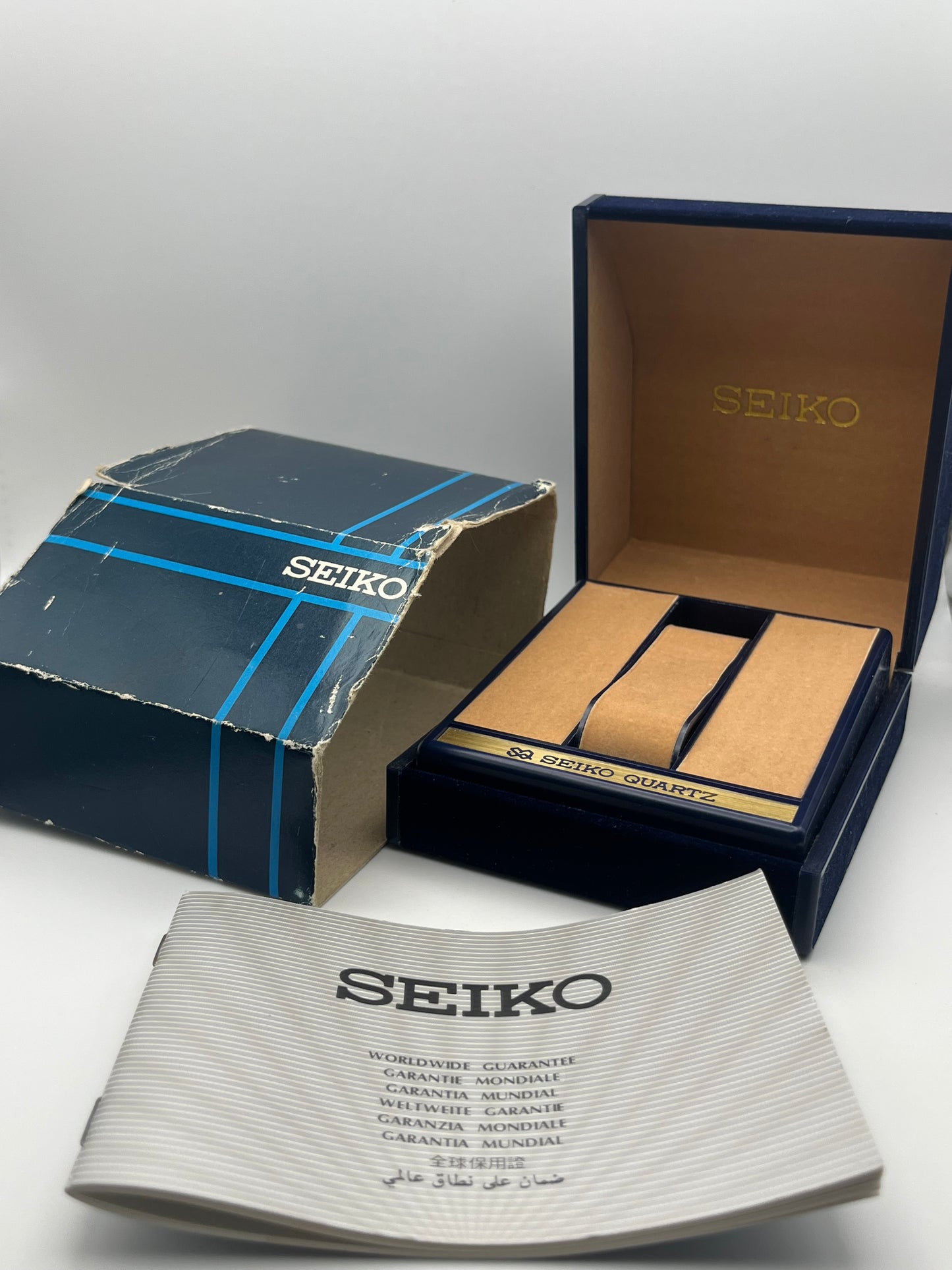Seiko Galaxy Quartz box and papers - 6530-5470
