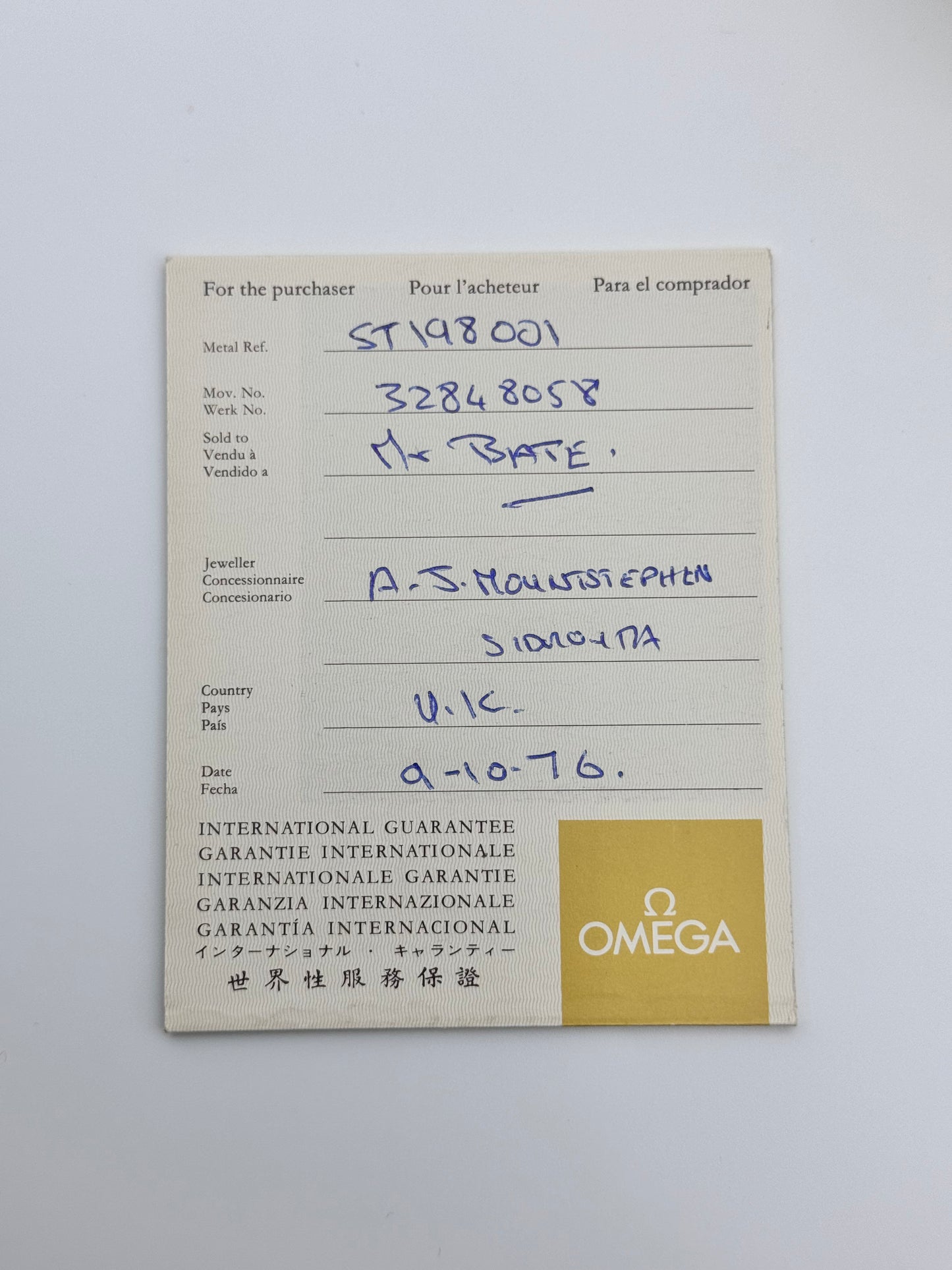 Omega Chronometer Electronic F300HZ - 198.001 - Complete Set - Ultra Rare!