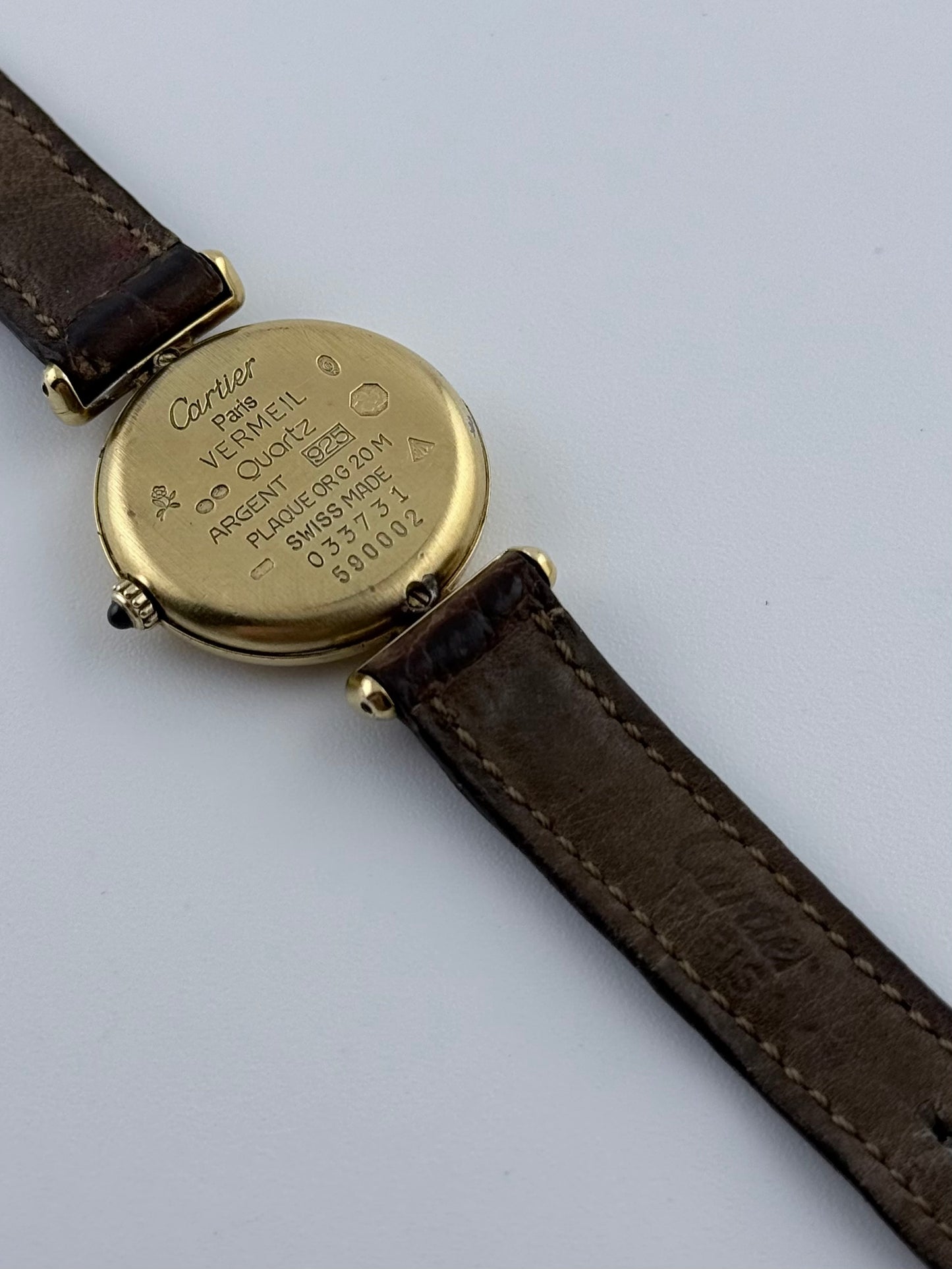 Cartier Colisee must de Paris Quartz - 590002 - Ladies - Gold Art Deco Mirror Dial
