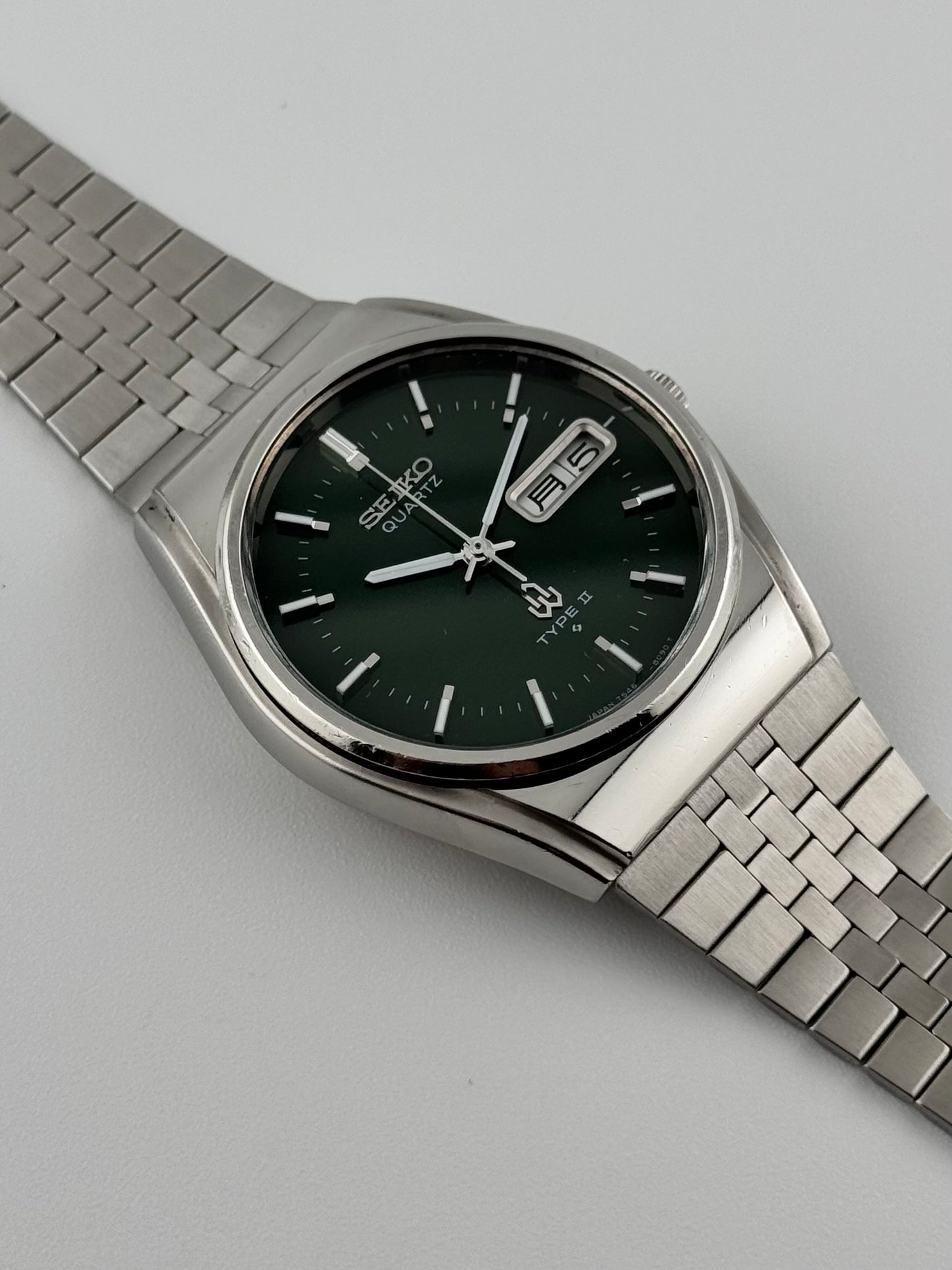 Seiko Type II Quartz JDM - Rare Green Dial - 7546-8000