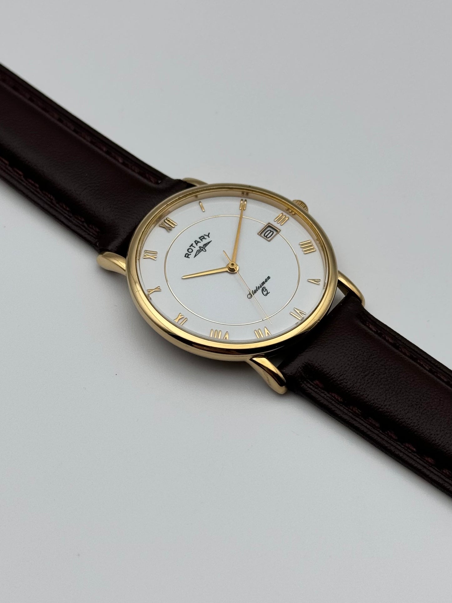Rotary Statesman Quartz Date - Original Box