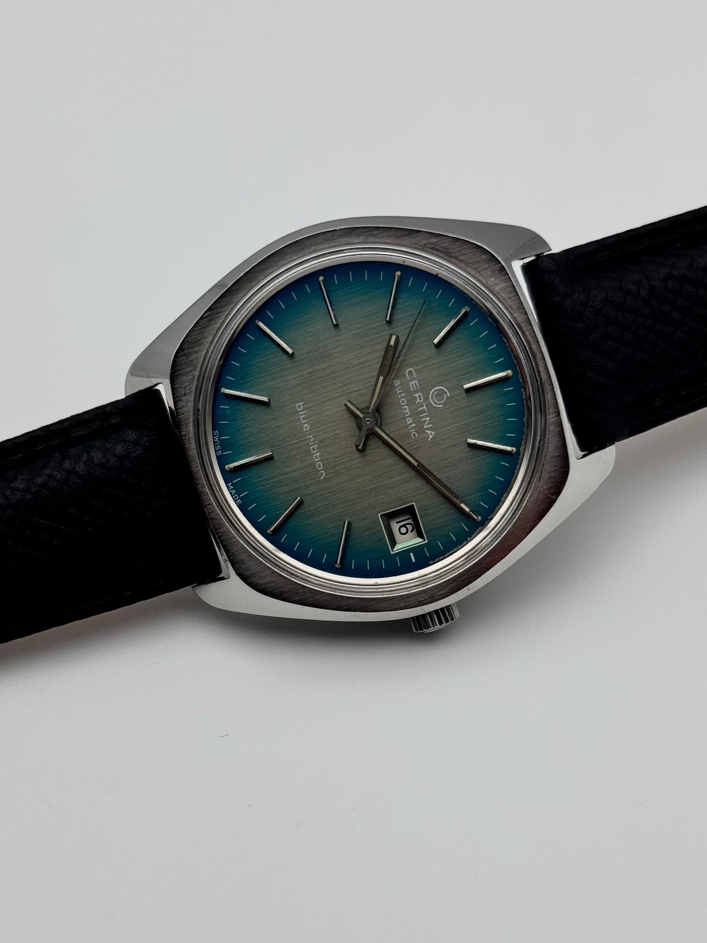 Certina Blue Ribbon Automatic Date - Cal 25-011 - Rare Volvo custom order.