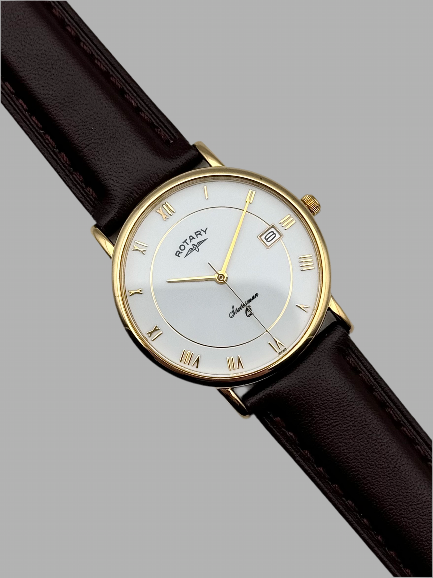Rotary Statesman Quartz Date - Original Box